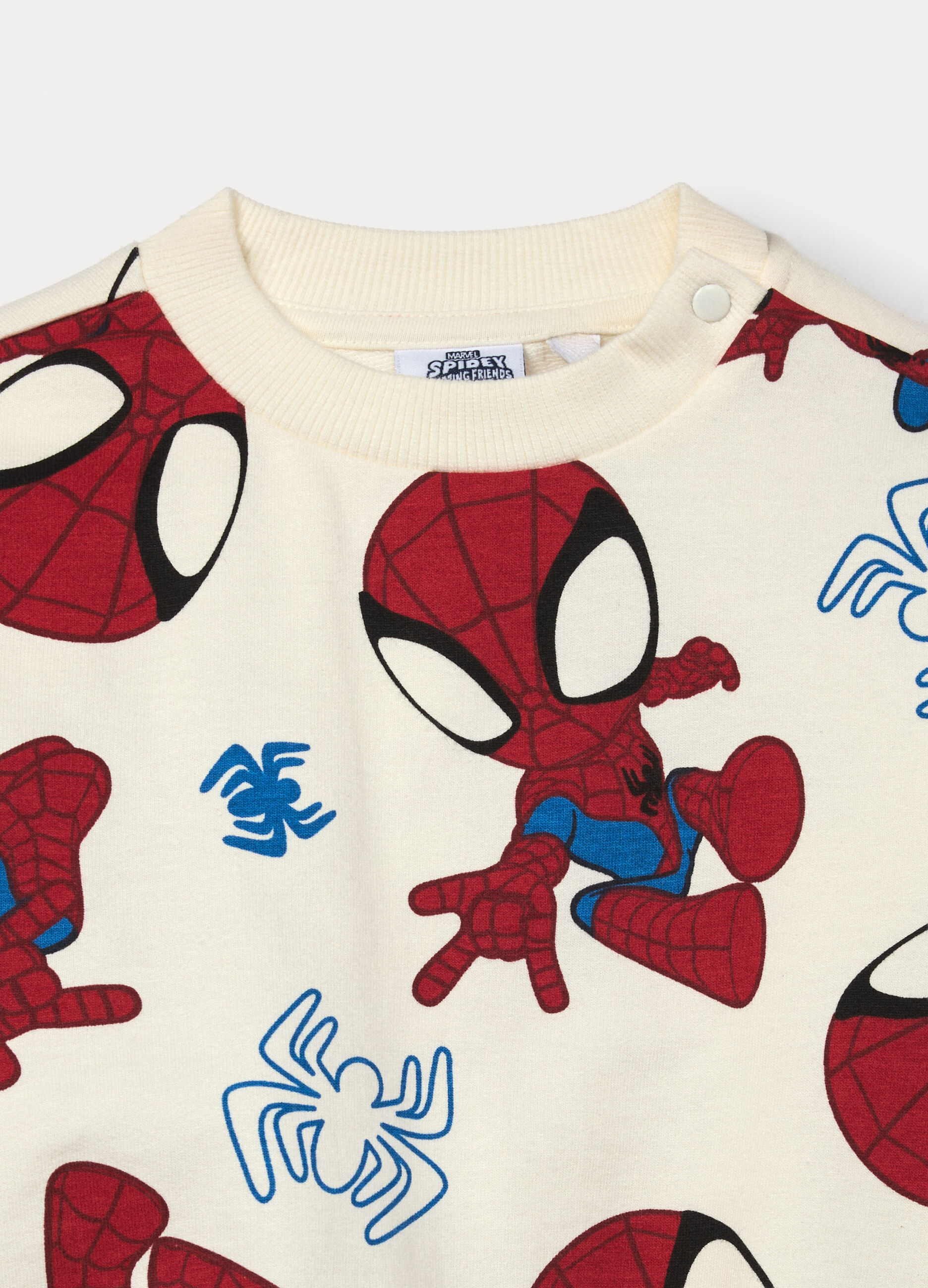 Jogging set Marvel in french terry di puro cotone bimbo_2