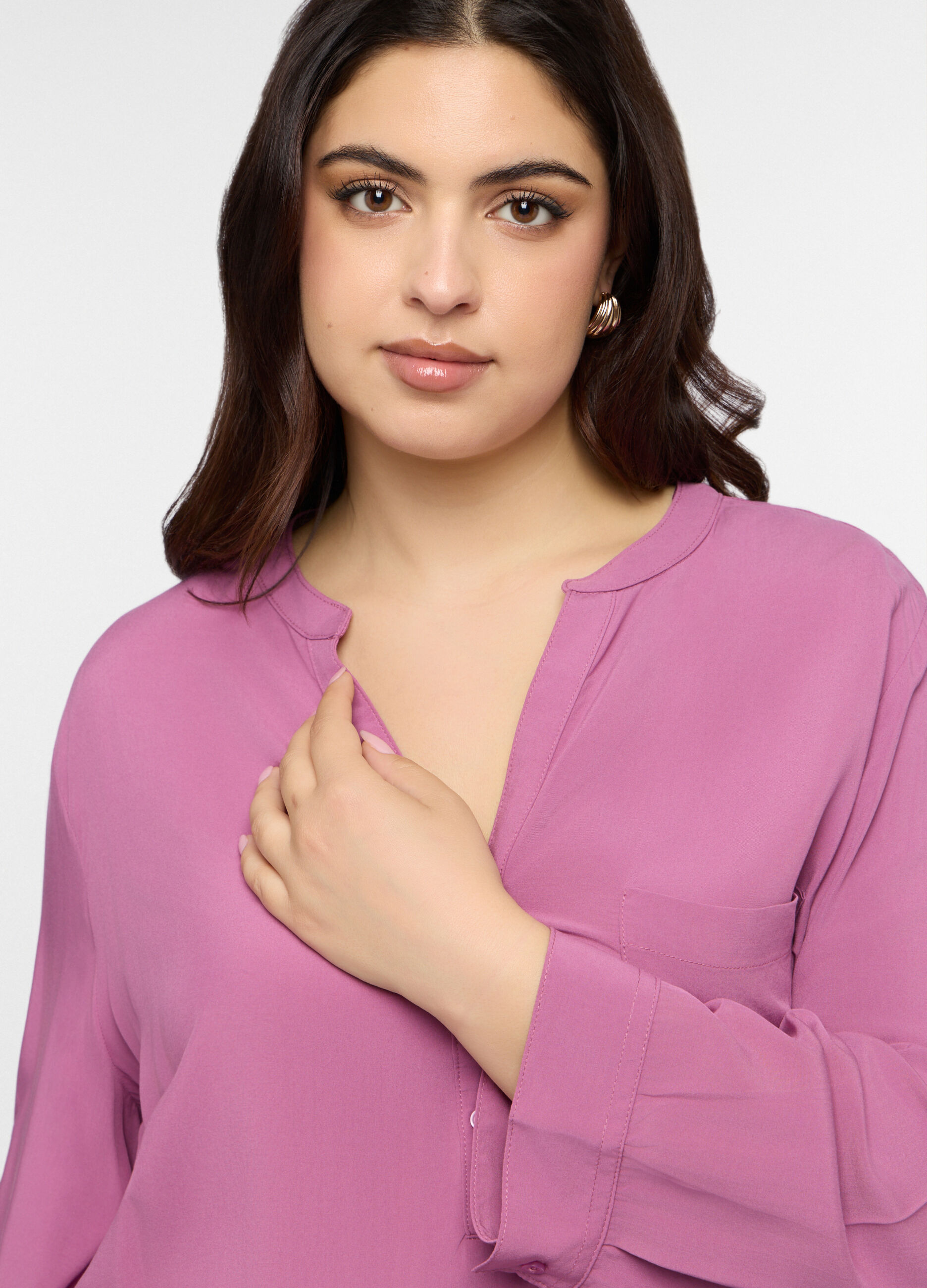 Blusa in pura viscosa donna curvy_2