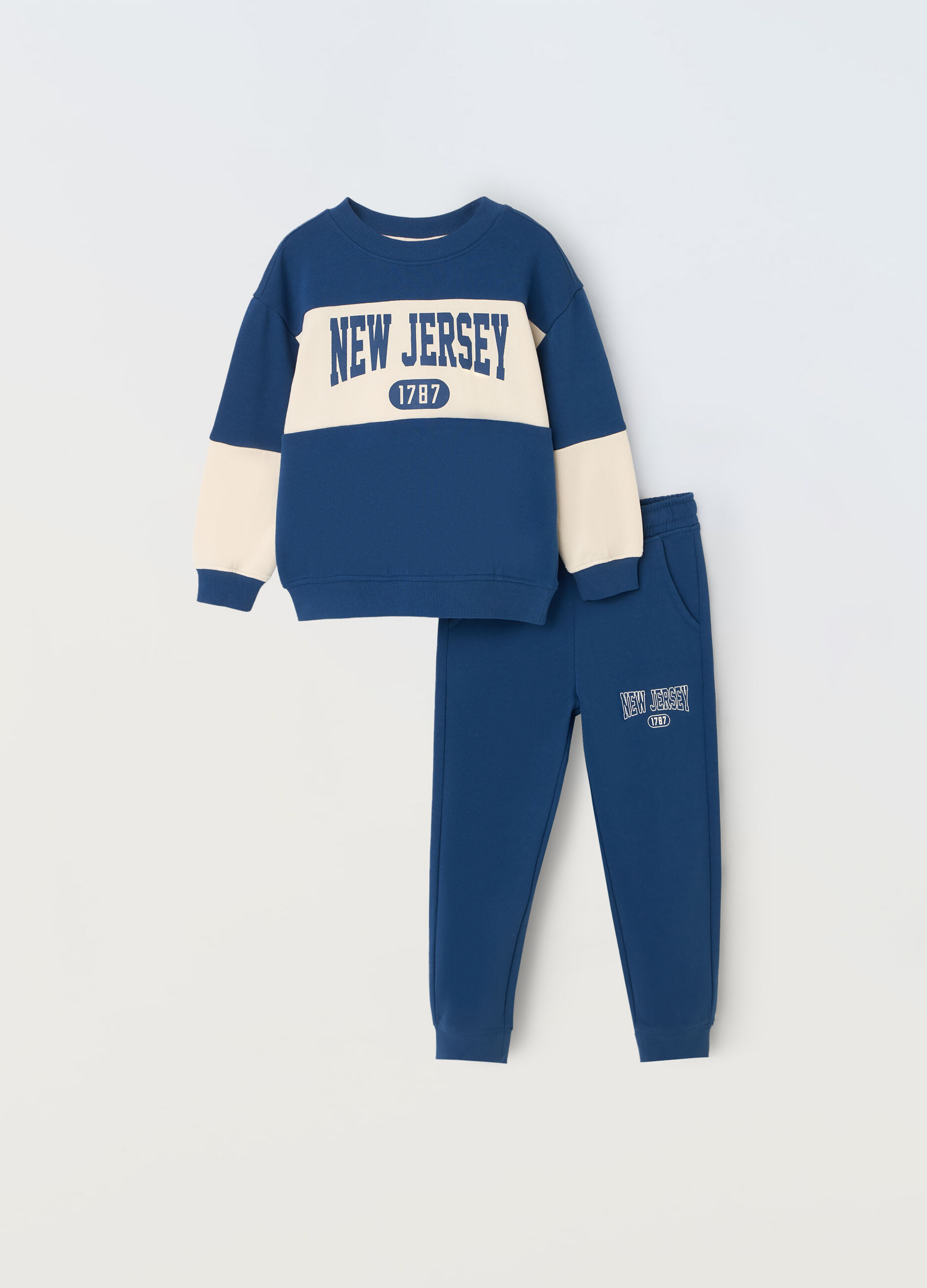 Jogging set in french terry puro cotone bambino_0