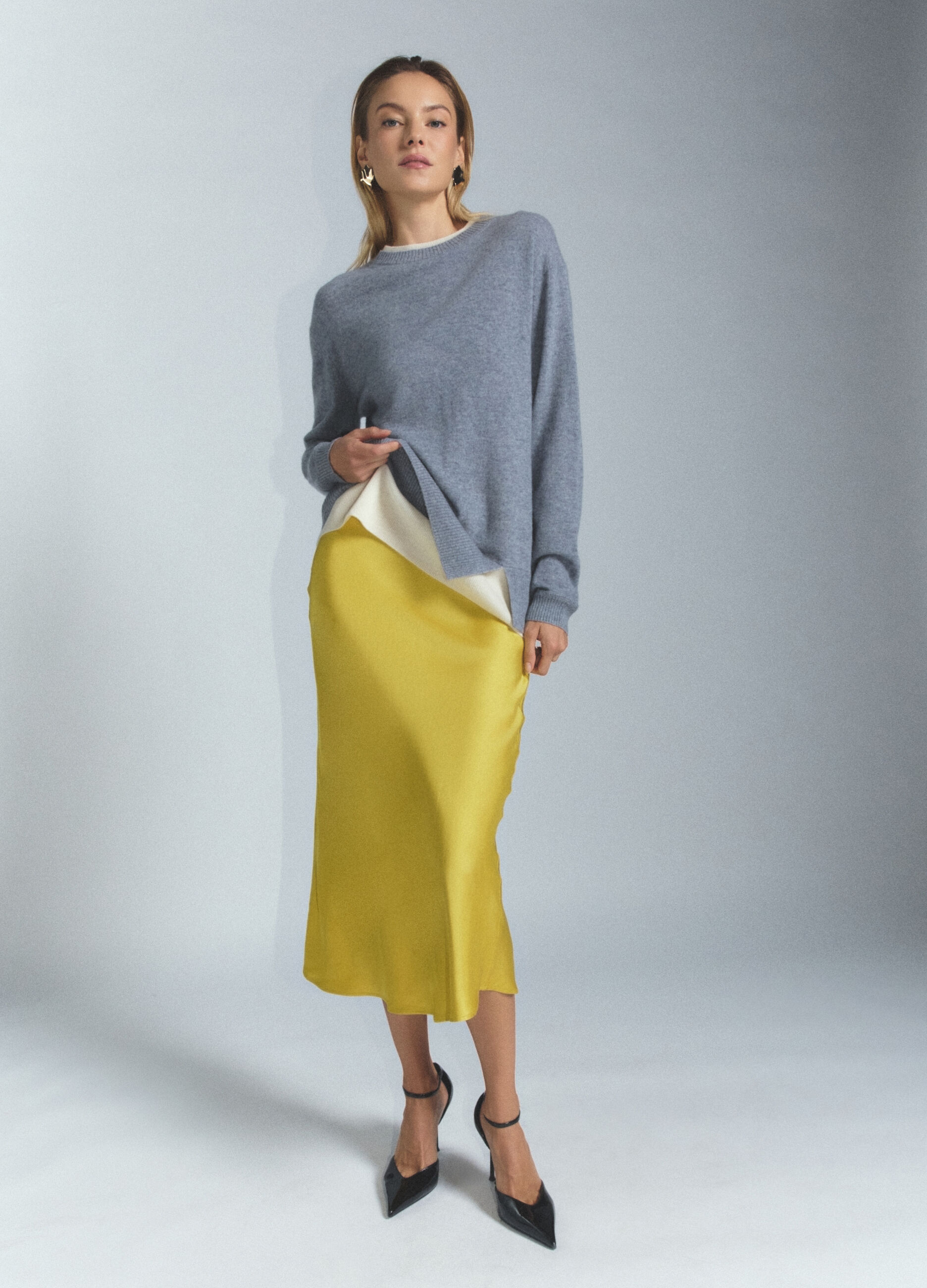 Pullover girocollo in puro cashmere donna_0