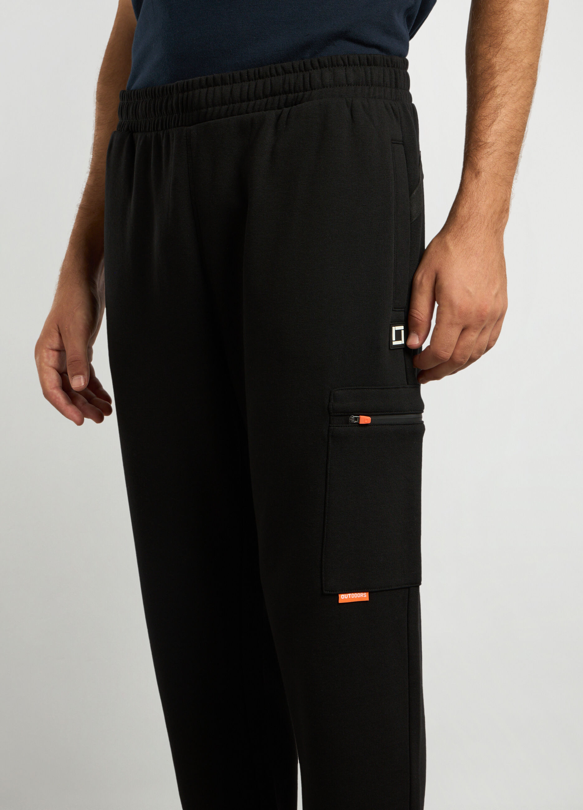 Joggers regular fit in misto cotone uomo_2