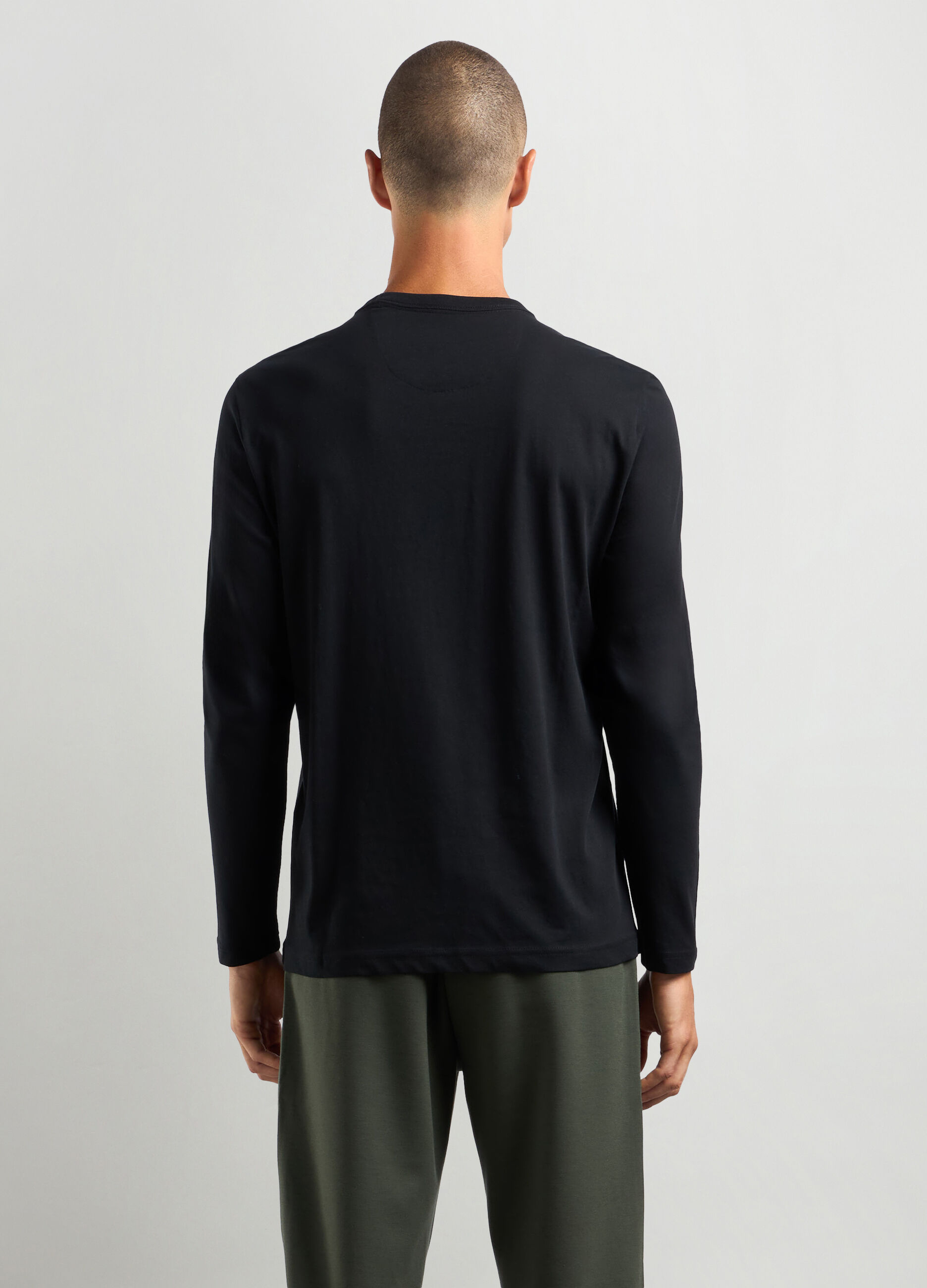 T-shirt girocollo in puro cotone uomo_1