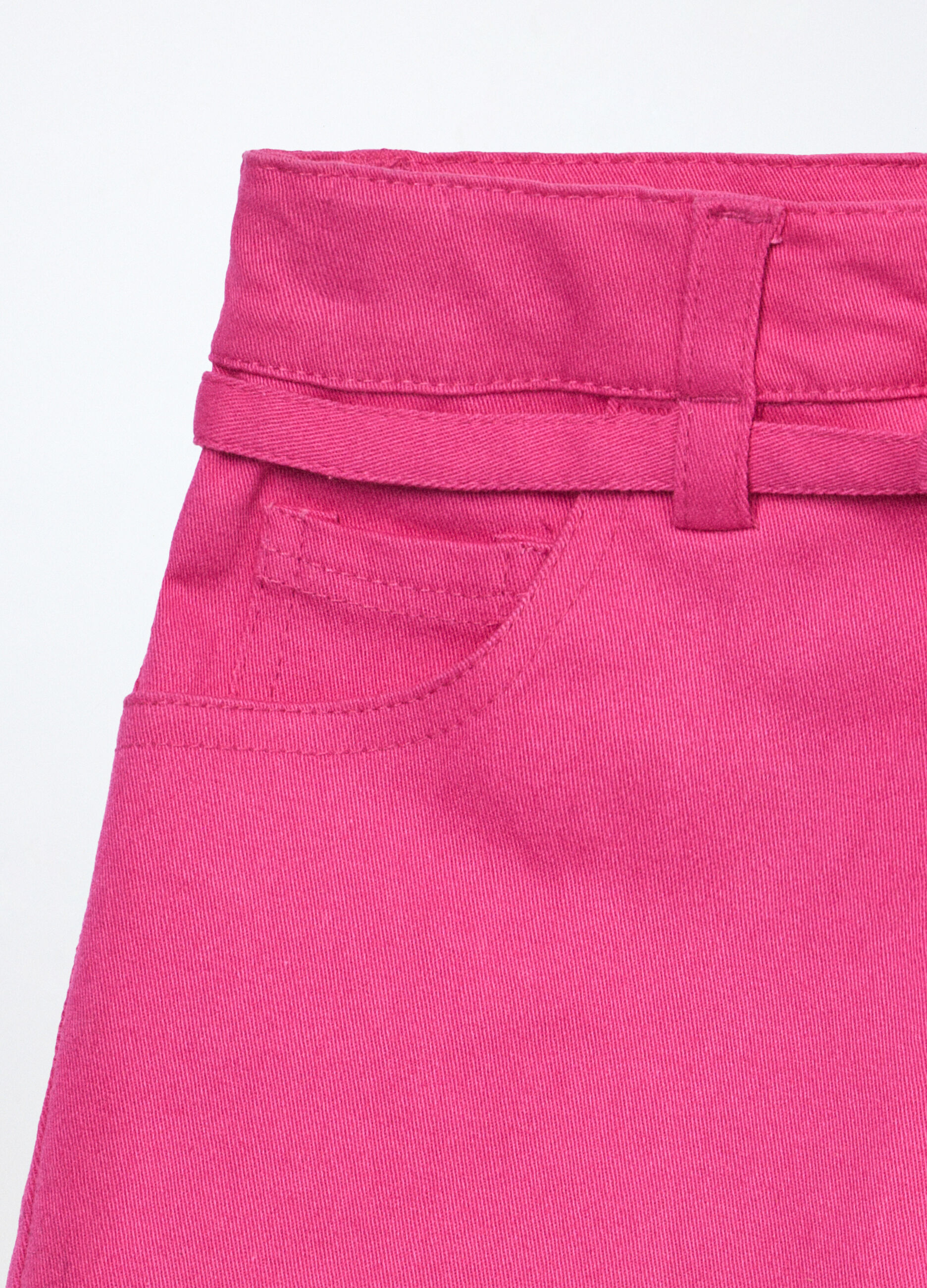 Shorts in twill di cotone stretch bambina_2