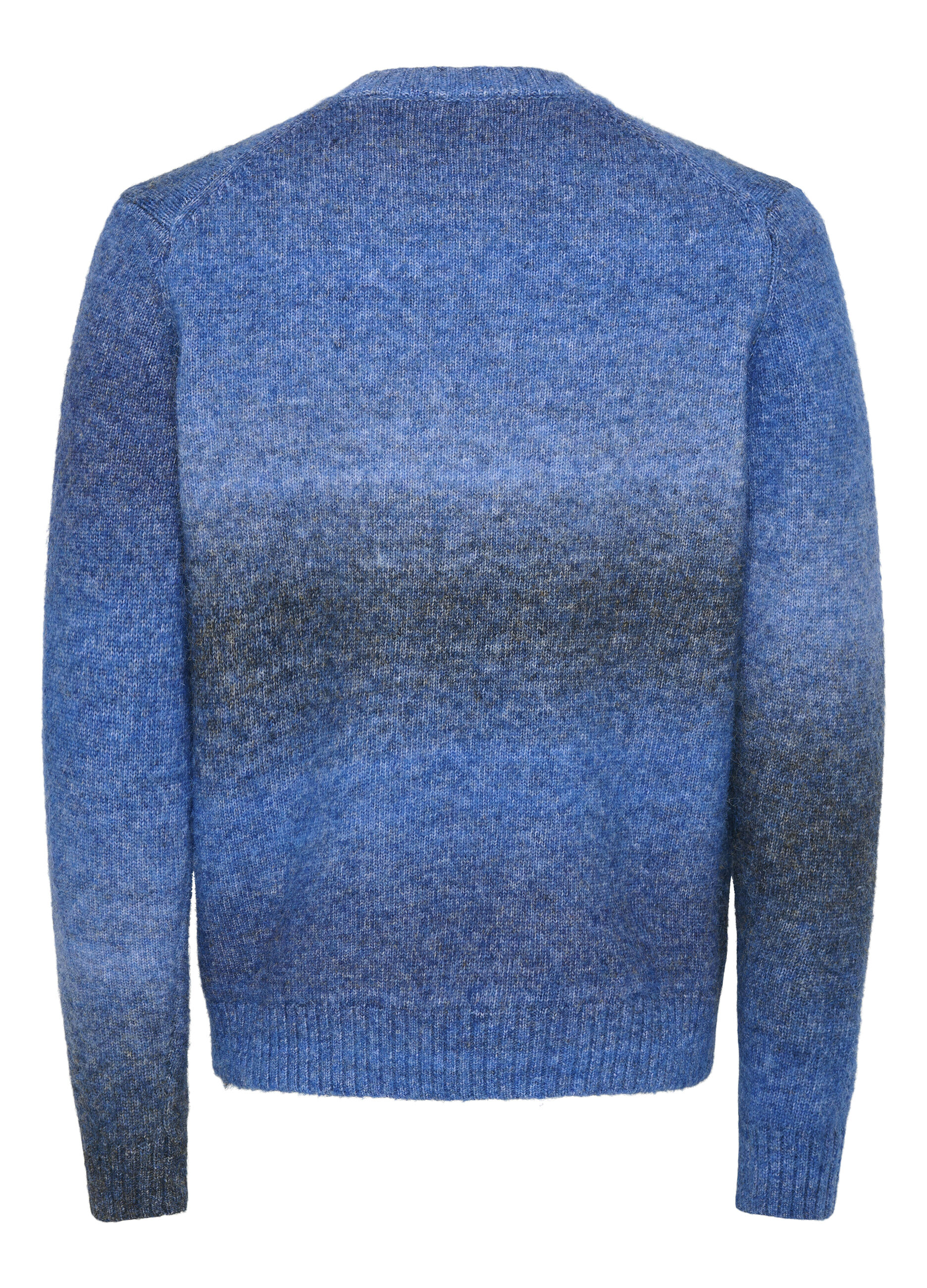 Maglione girocollo con motivo a righe uomo_2