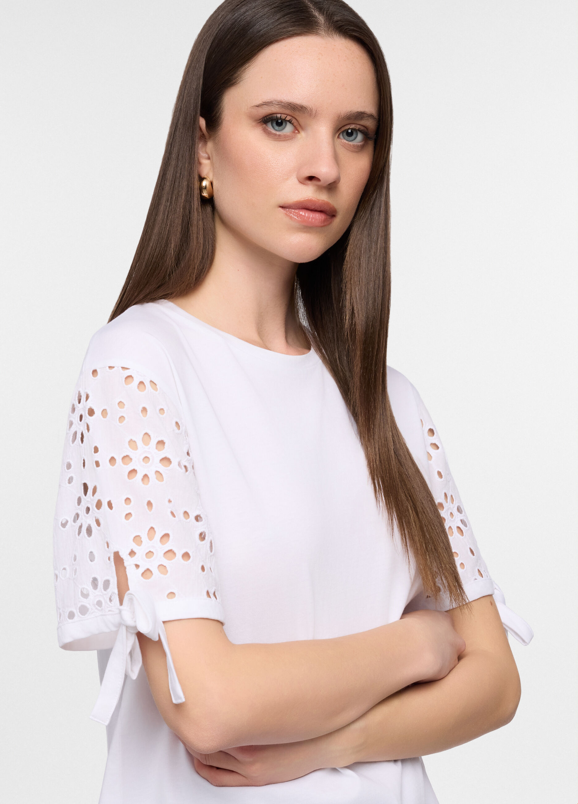 T-shirt girocollo donna_2