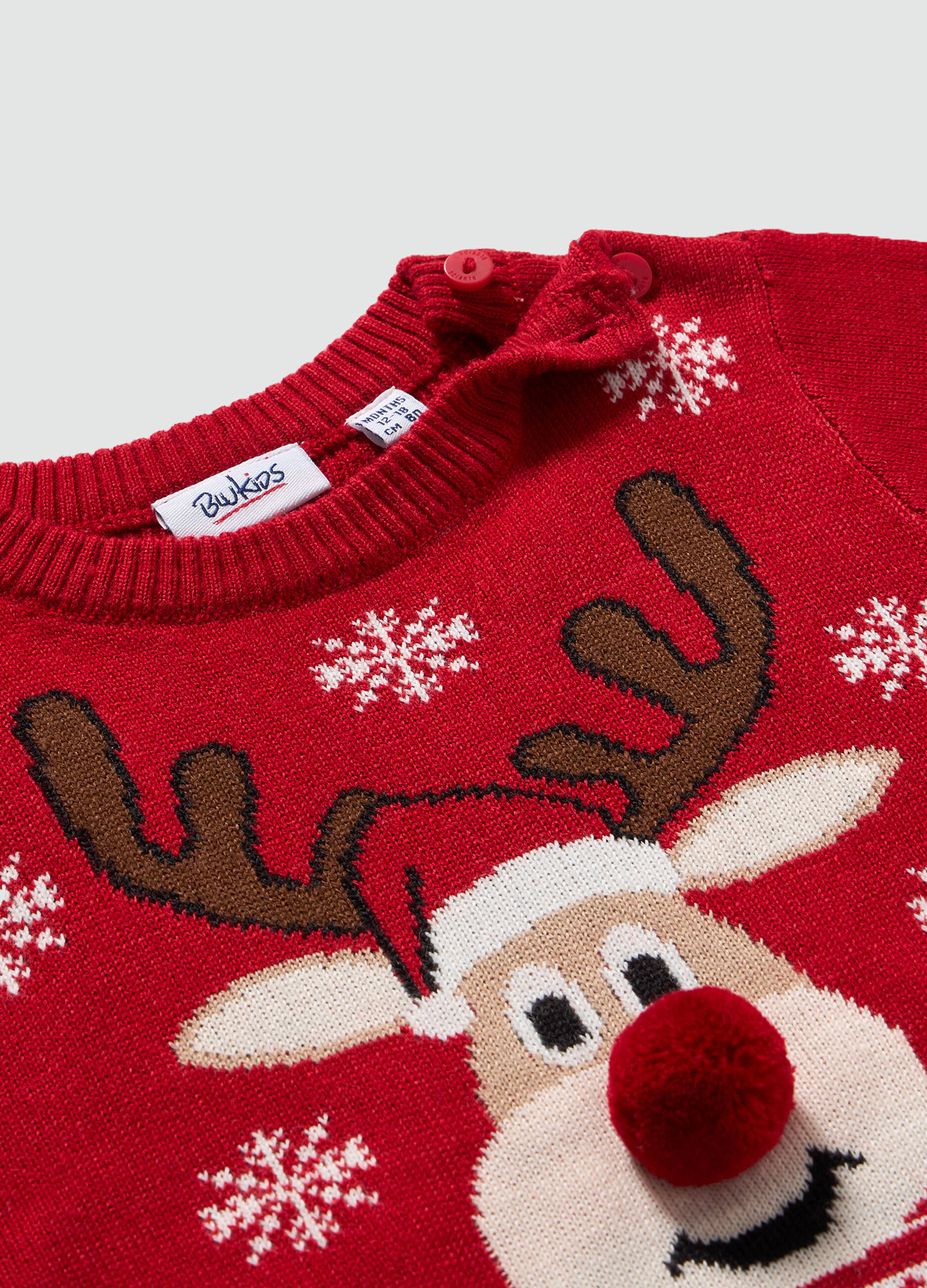 Girocollo tricot Natale neonata_1