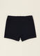 Shorts blu in cotone elasticizzato_1