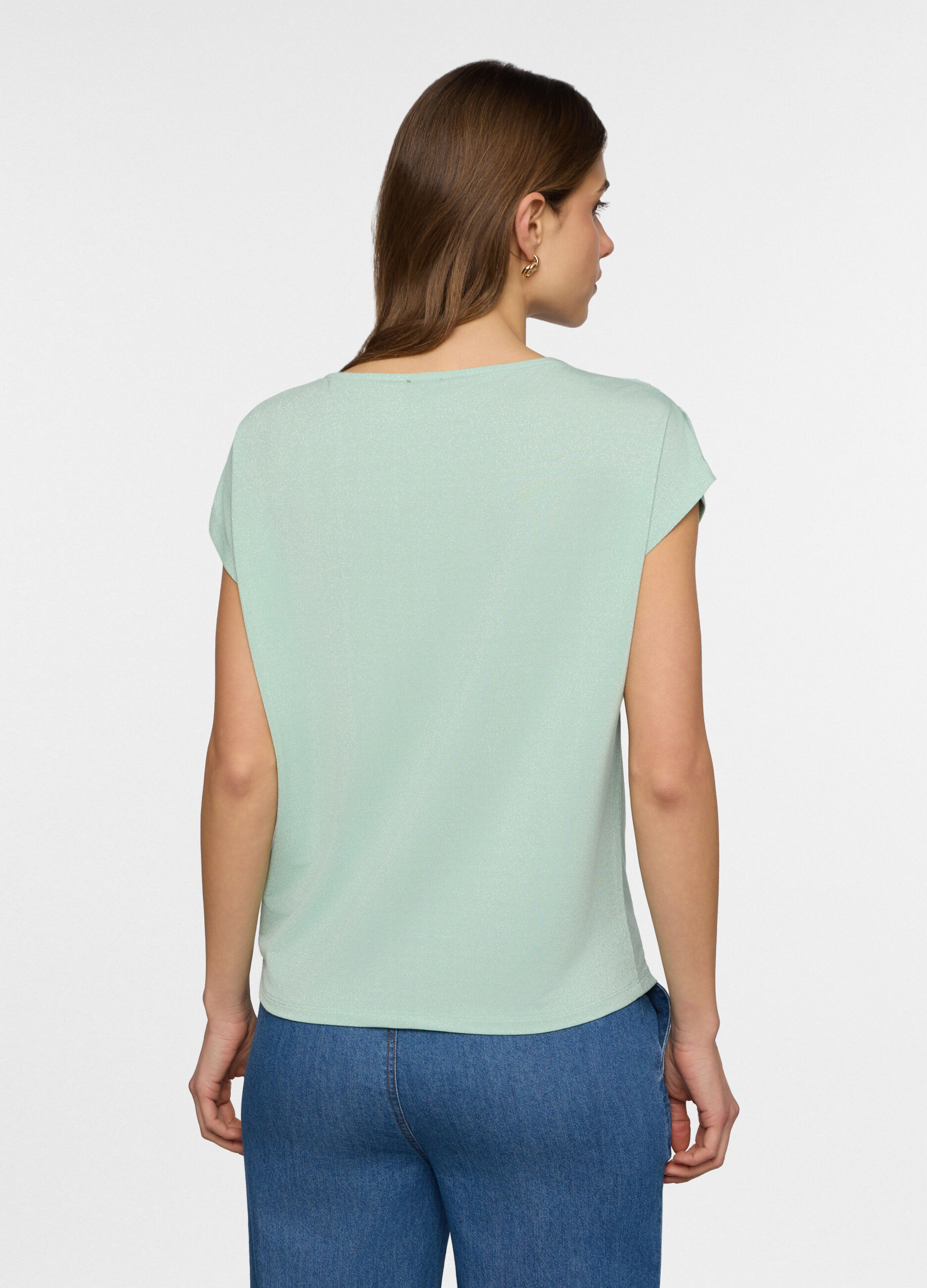 T-shirt girocollo stretch donna_1