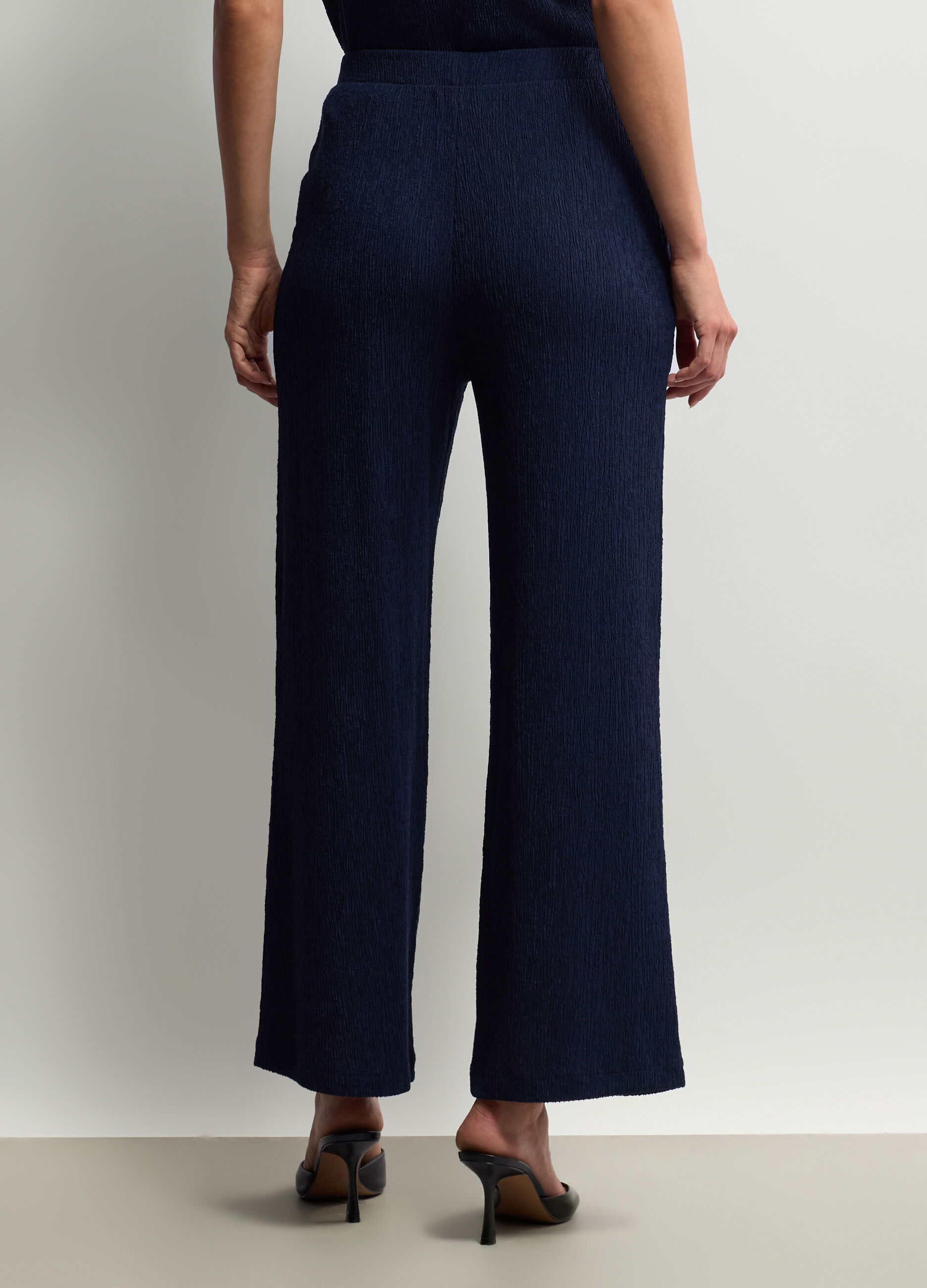 Pantaloni crinkle Fit Relaxed in misto viscosa stretch donna_2