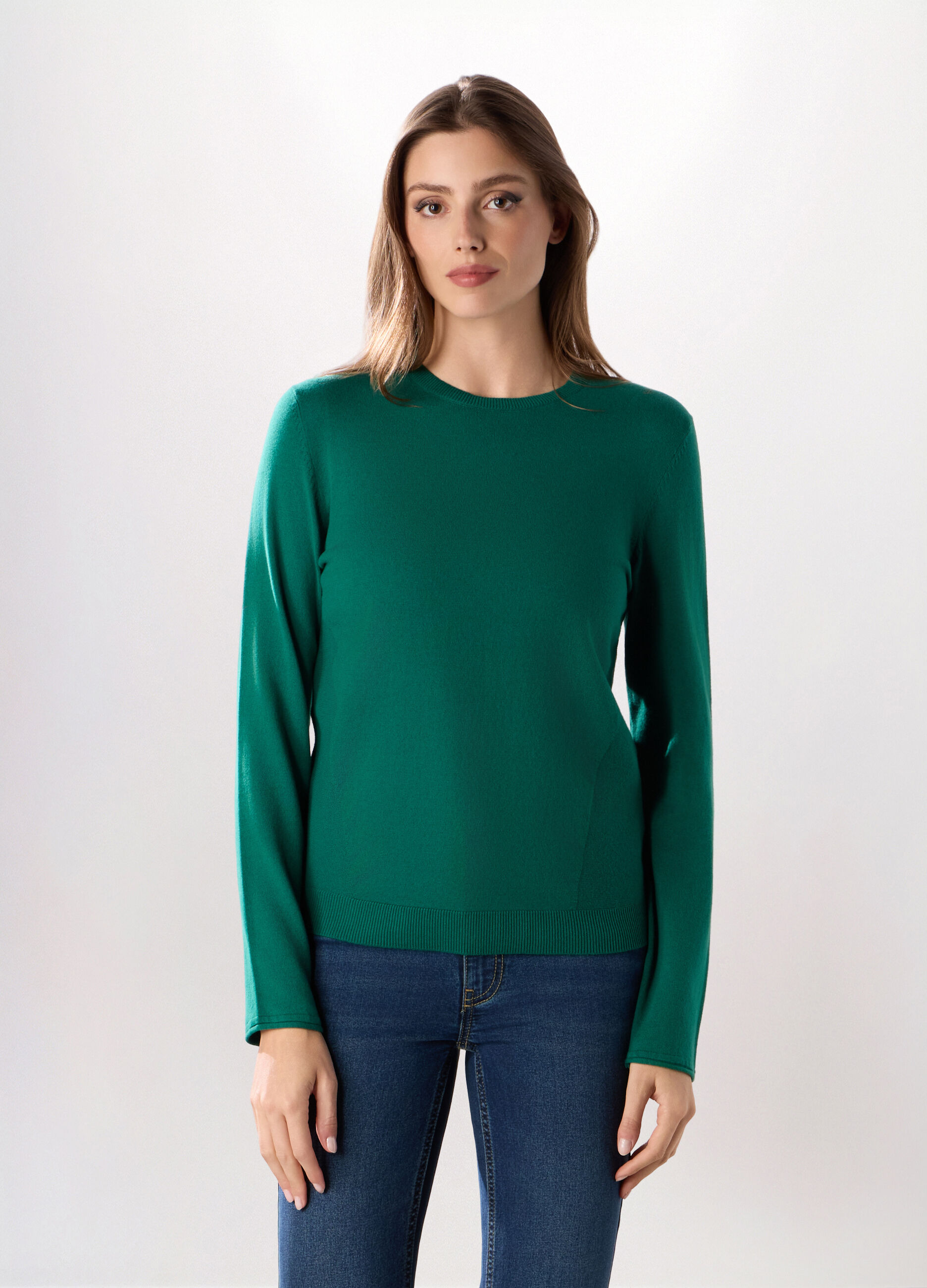 Pullover in misto cotone donna_0
