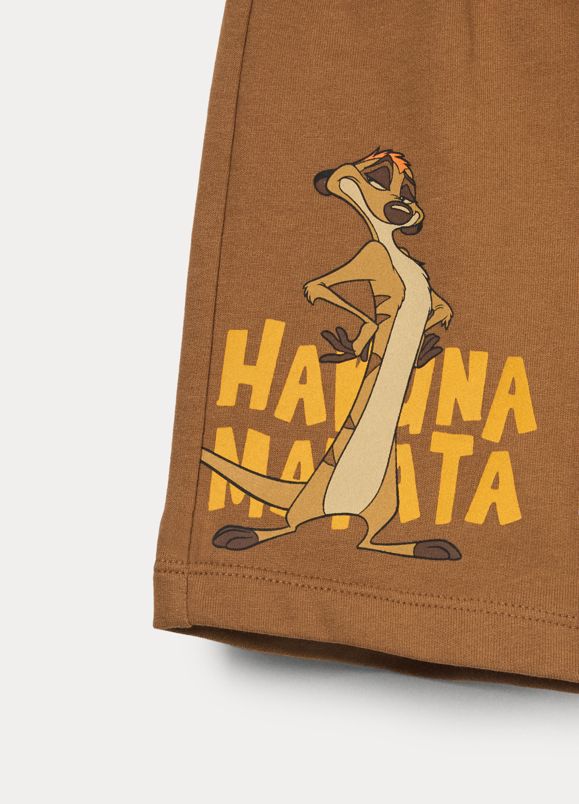 Shorts Disney in french terry di puro cotone bimbo_2