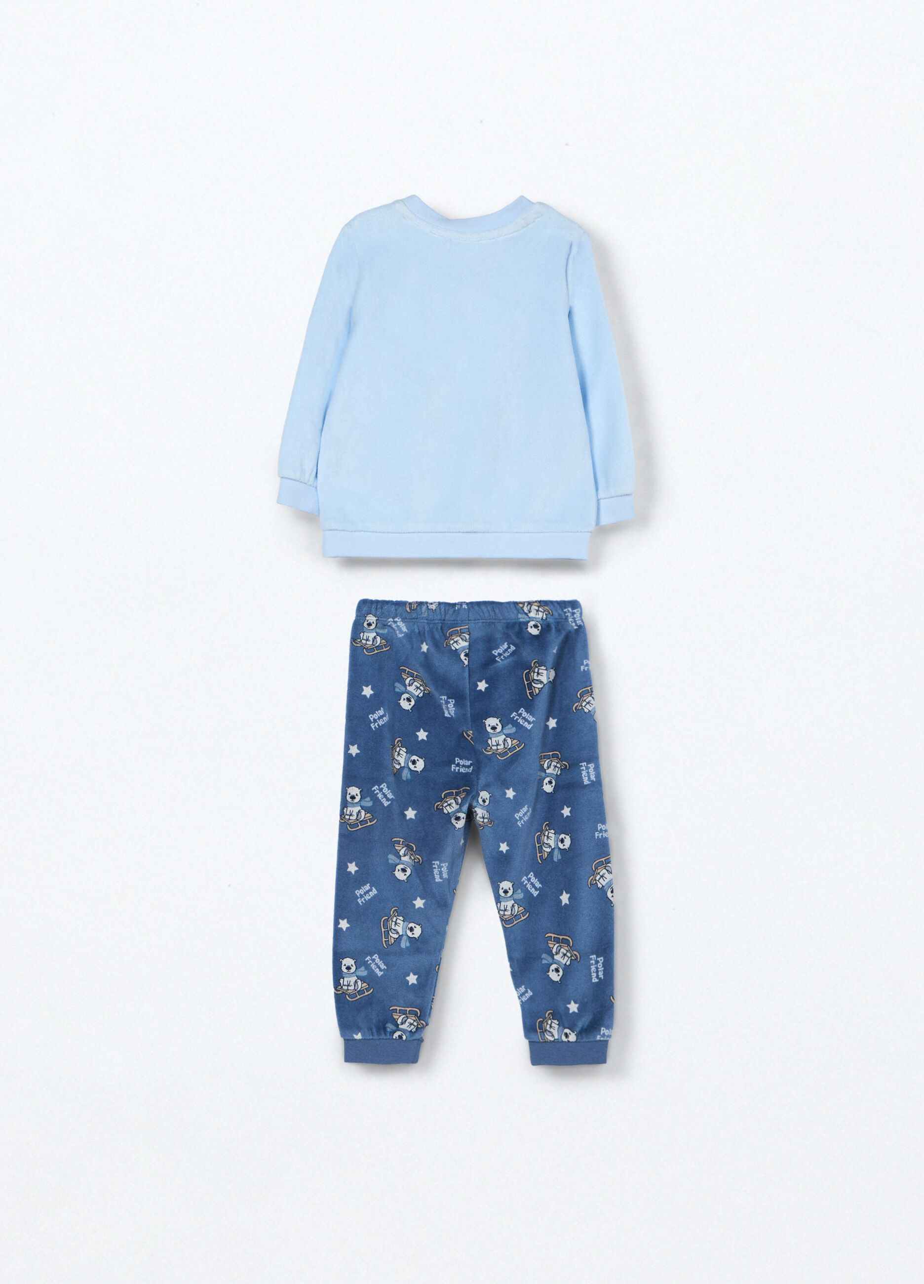 Set pigiama lungo velour neonato_1