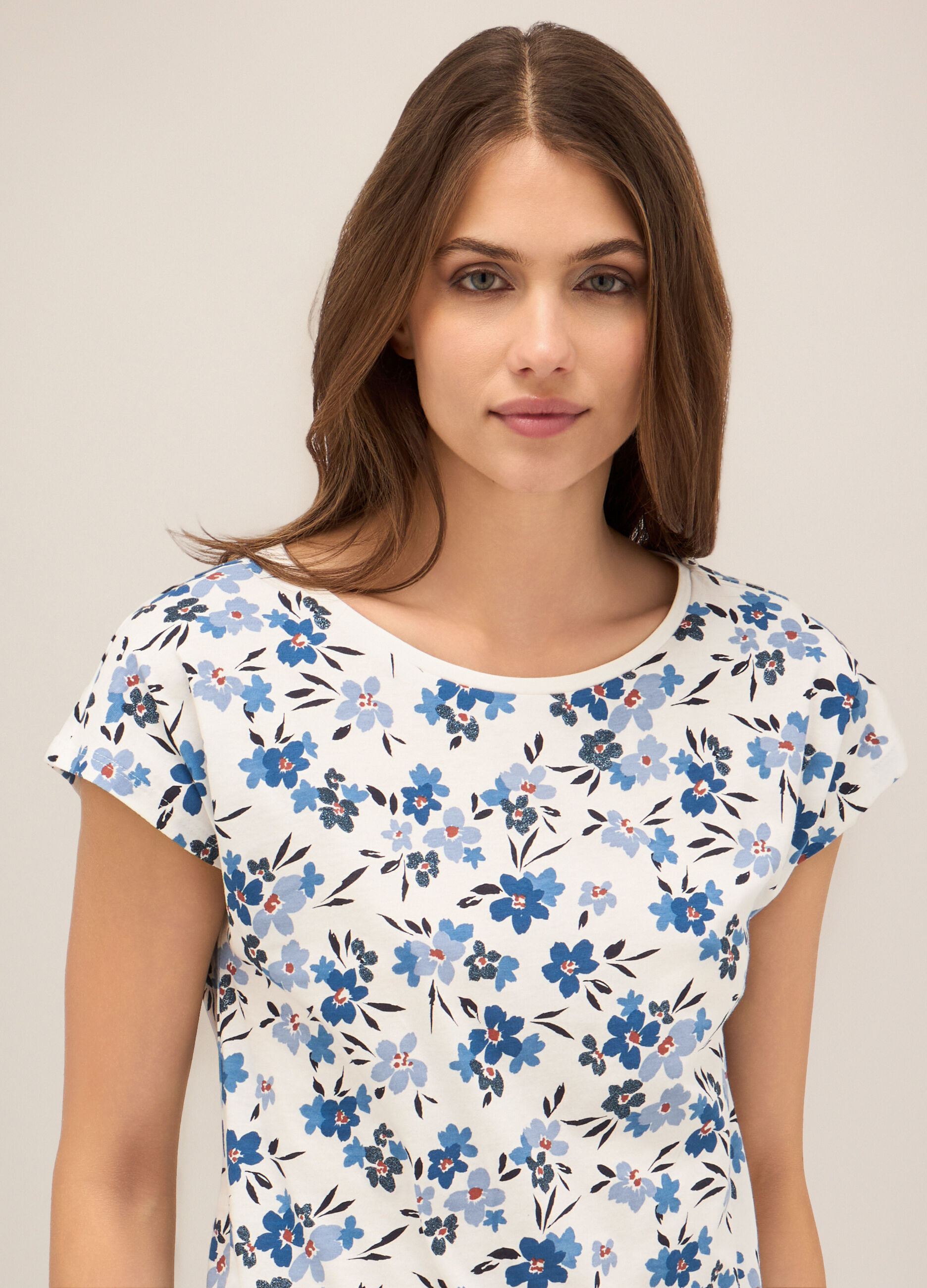 T-shirt in puro cotone donna_2