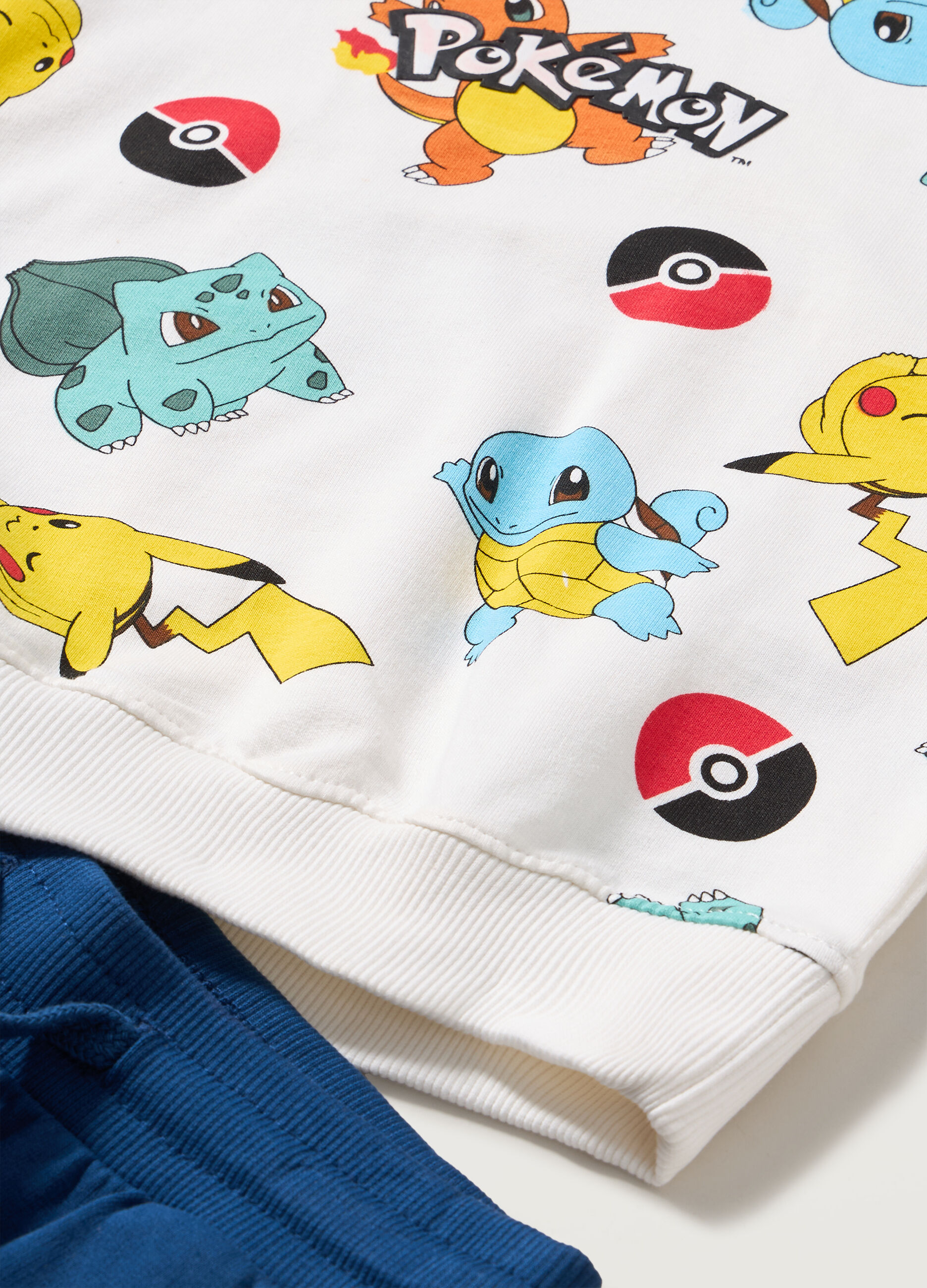 Jogging set Pokémon in french terry di puro cotone bambino_0
