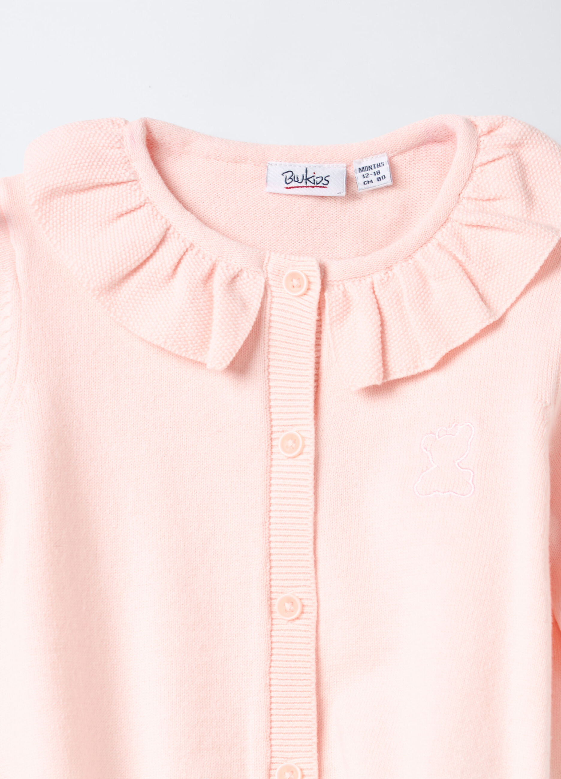 Cardigan tricot in puro cotone bimba_2