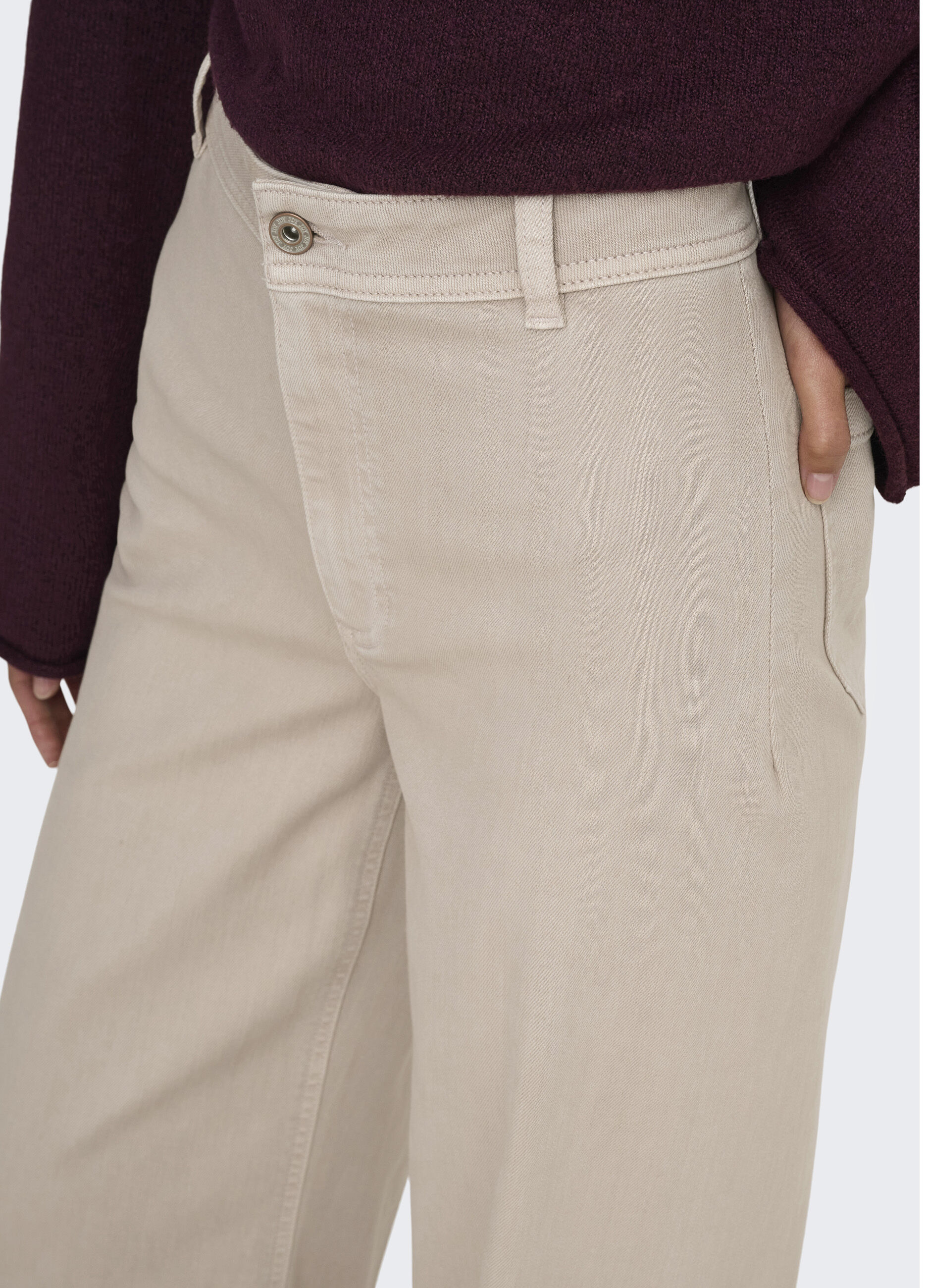 Pantaloni Wide Leg in denim donna_3