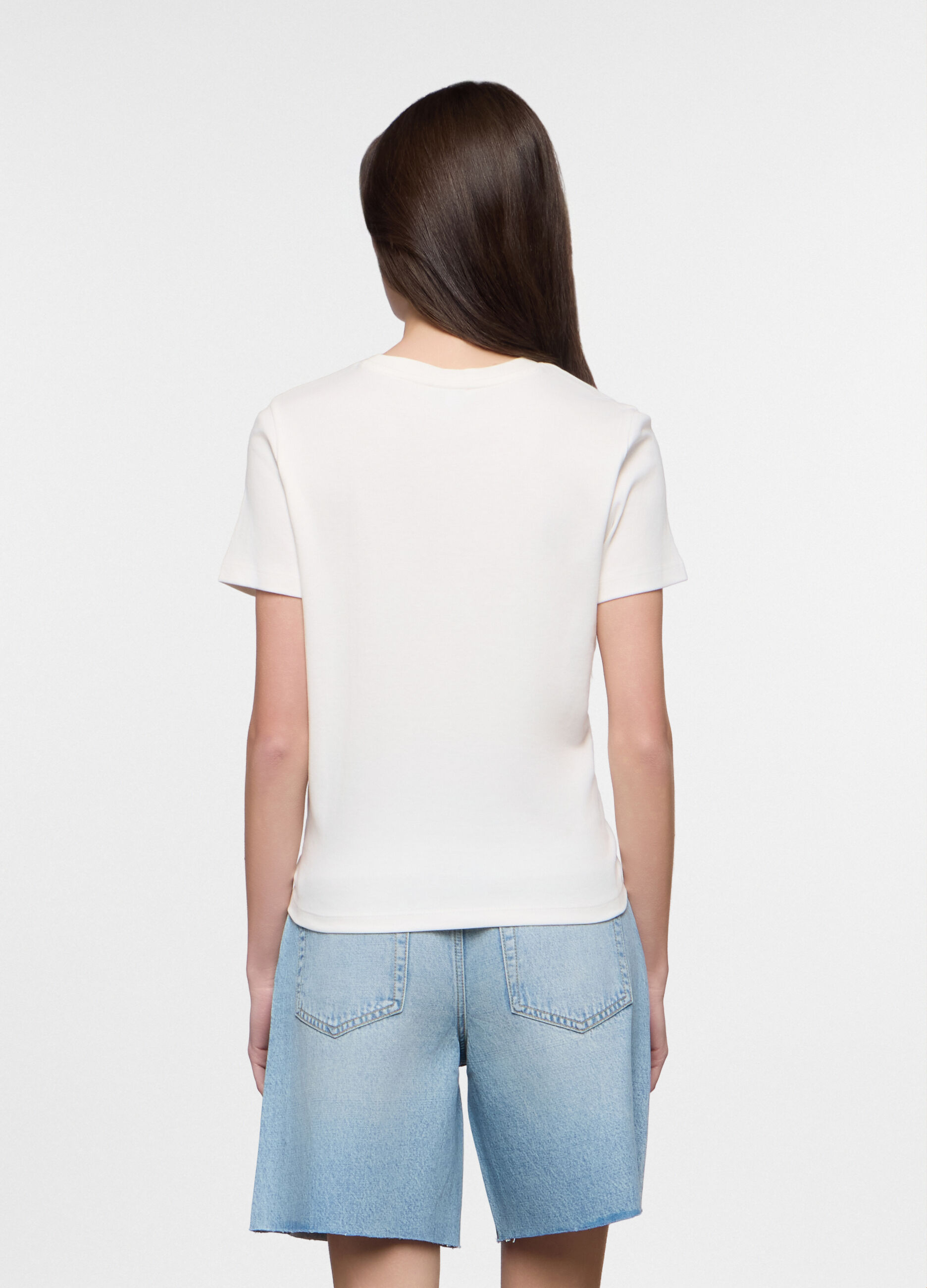 T-shirt girocollo donna_1