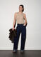 Top girocollo in maglia donna_0