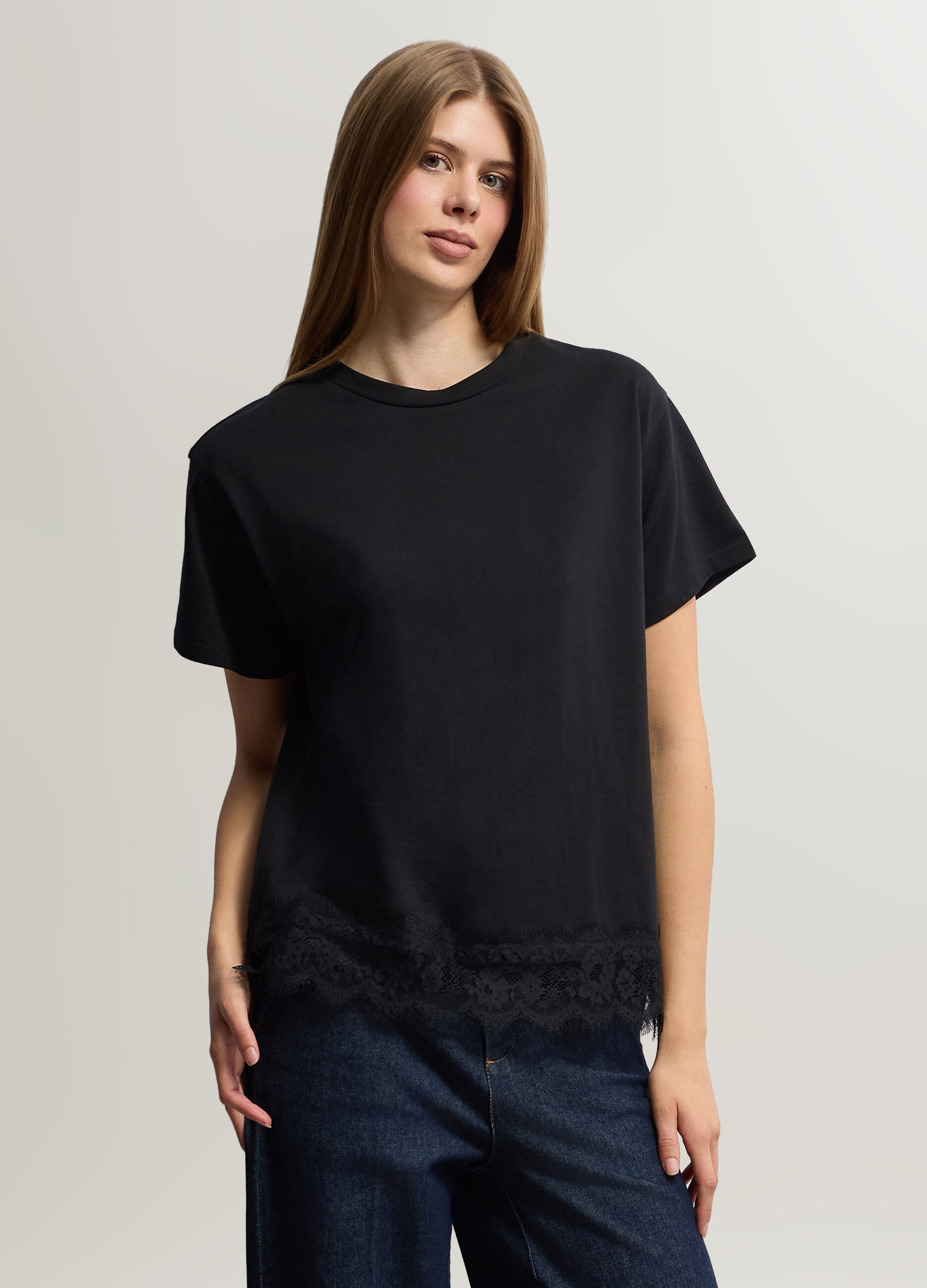 T-shirt girocollo donna_0