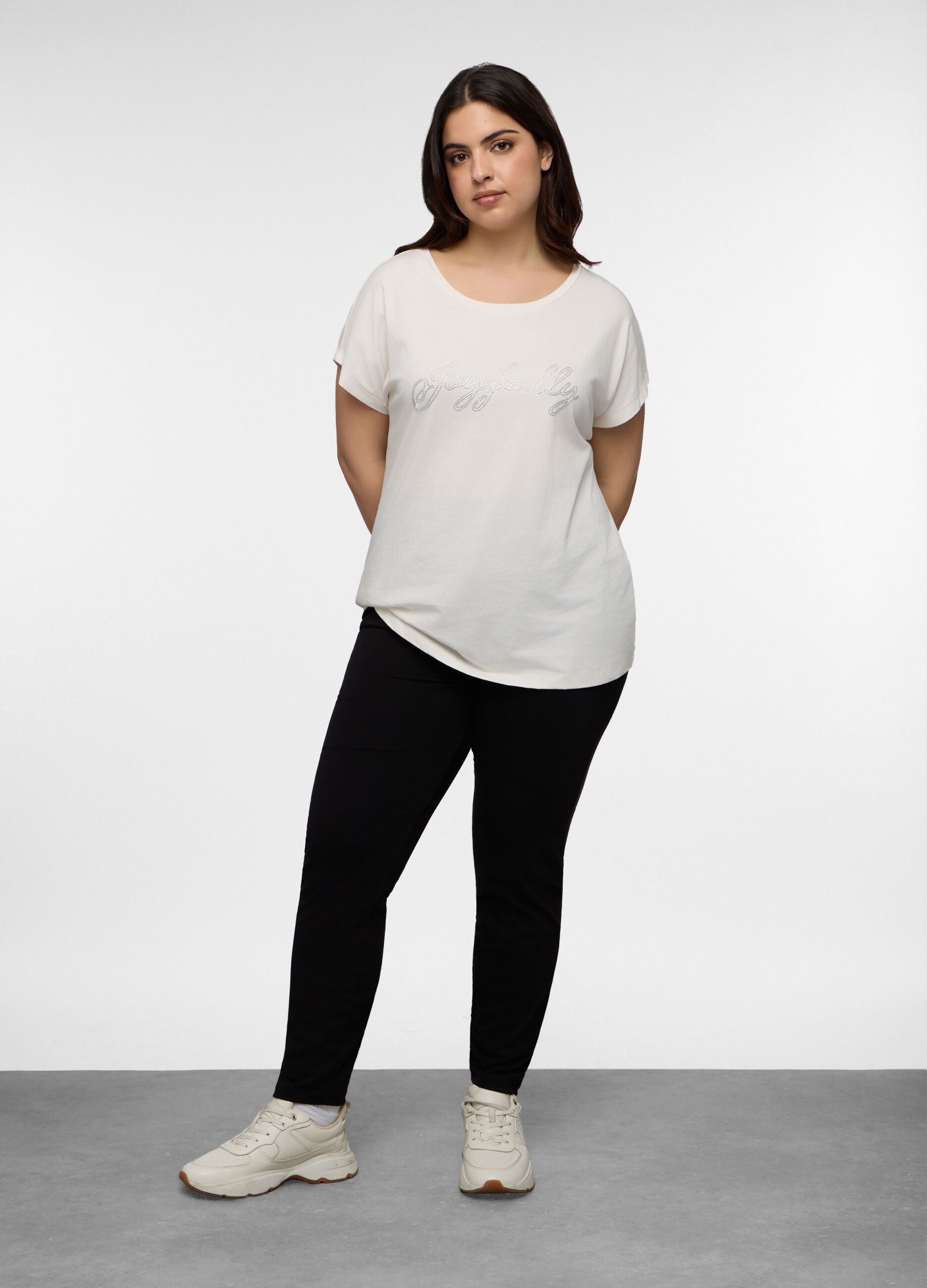 Leggings Fit Regular in jersey di cotone stretch donna curvy_0