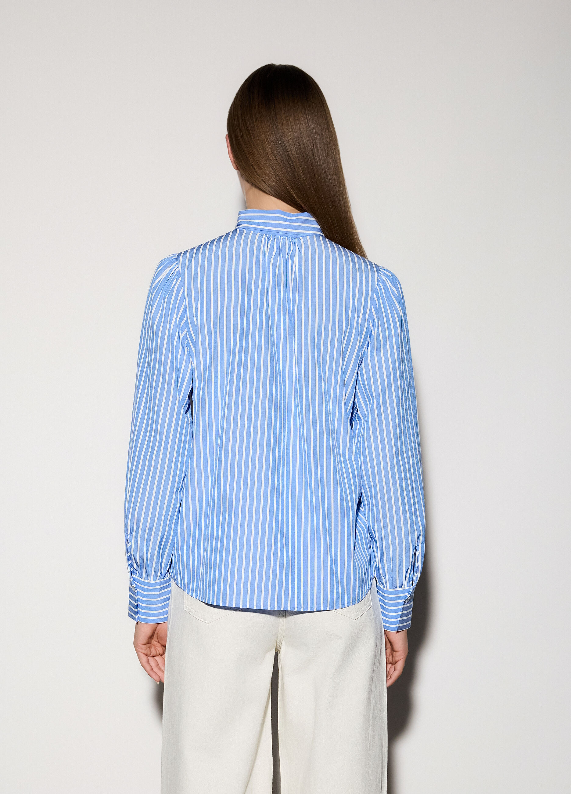 Camicia regular fit con fiocco donna_2