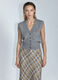 Gilet con scollo a V rasato donna_0