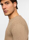 Maglione girocollo in maglia a treccia uomo_2