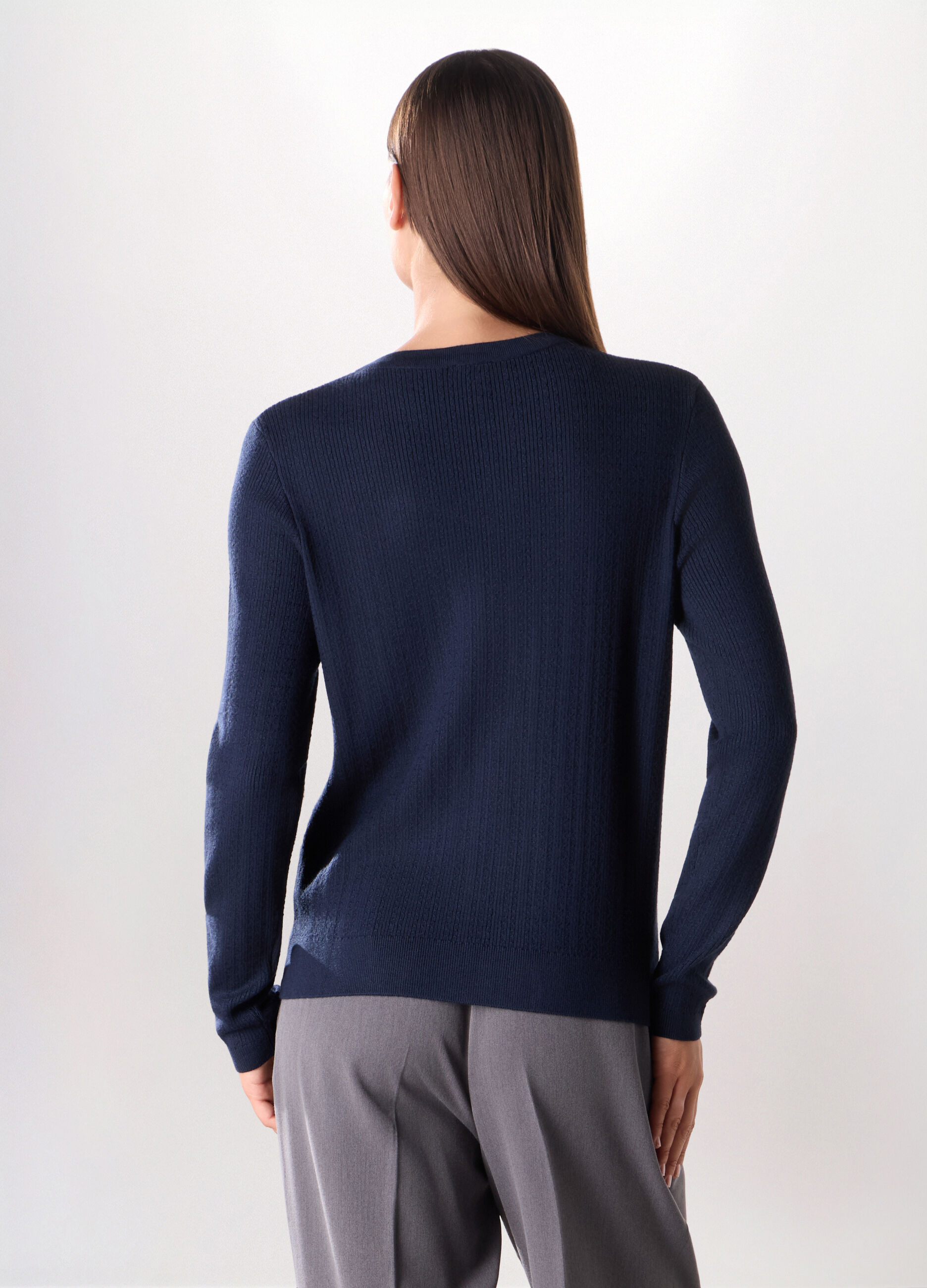 Girocollo tricot misto viscosa donna_1