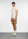 Pantaloncini cargo in felpa di cotone uomo_0