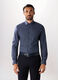 Camicia slim fit con stampa uomo_0