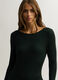 Abito lungo Fitted in costina misto viscosa donna_2