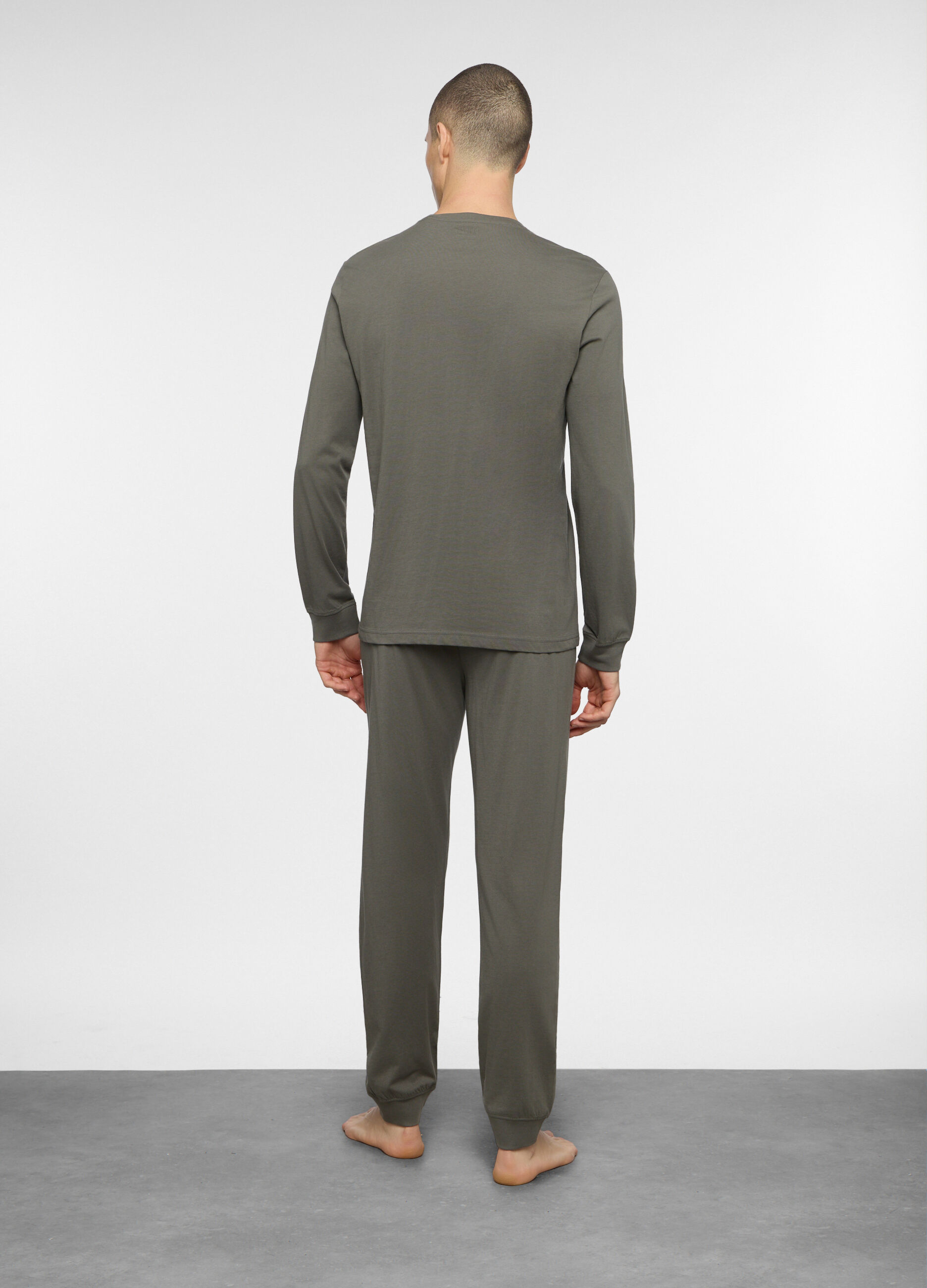 Pigiama lungo in jersey uomo_1