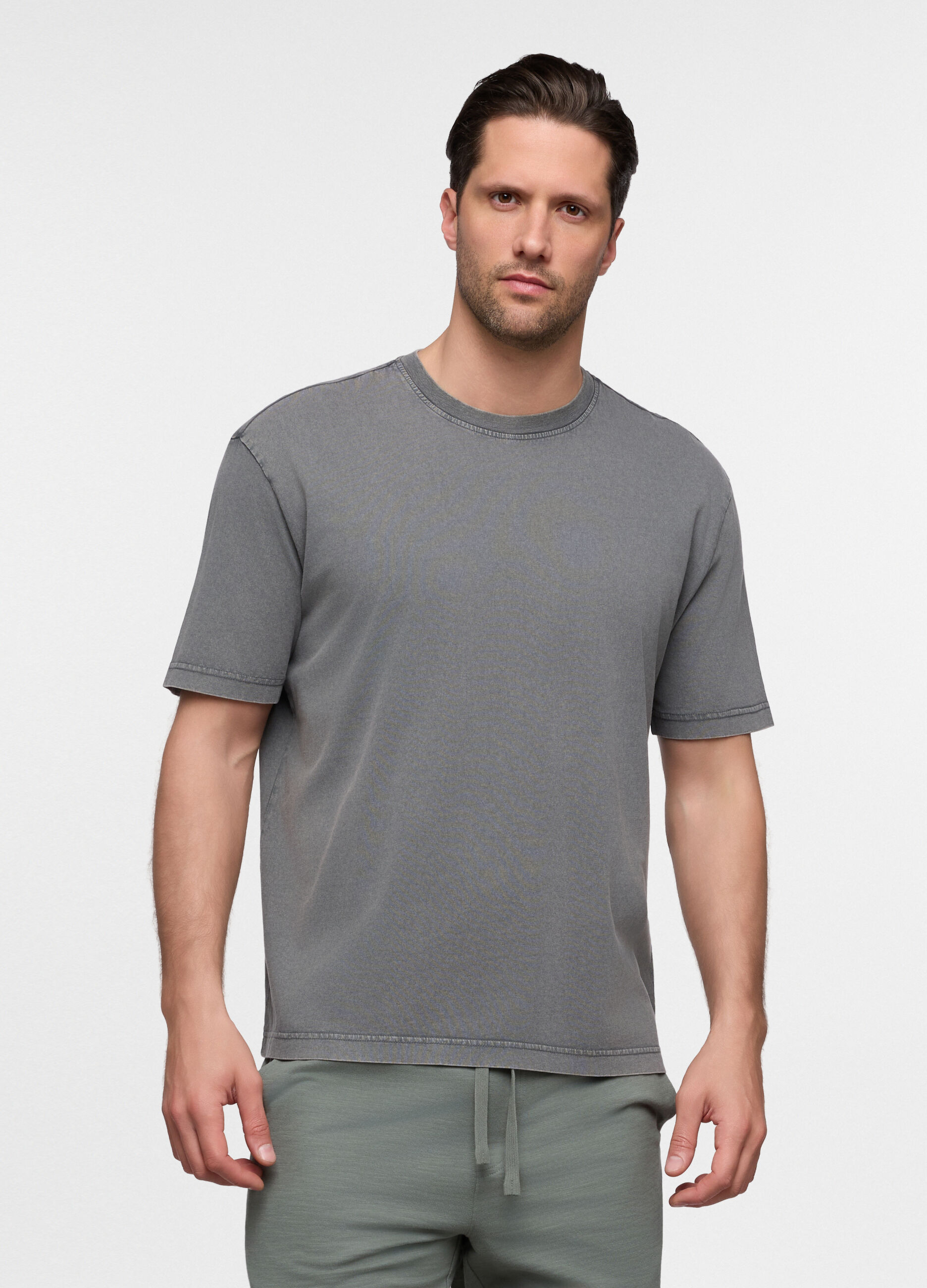 T-shirt relaxed fit in cotone uomo_0