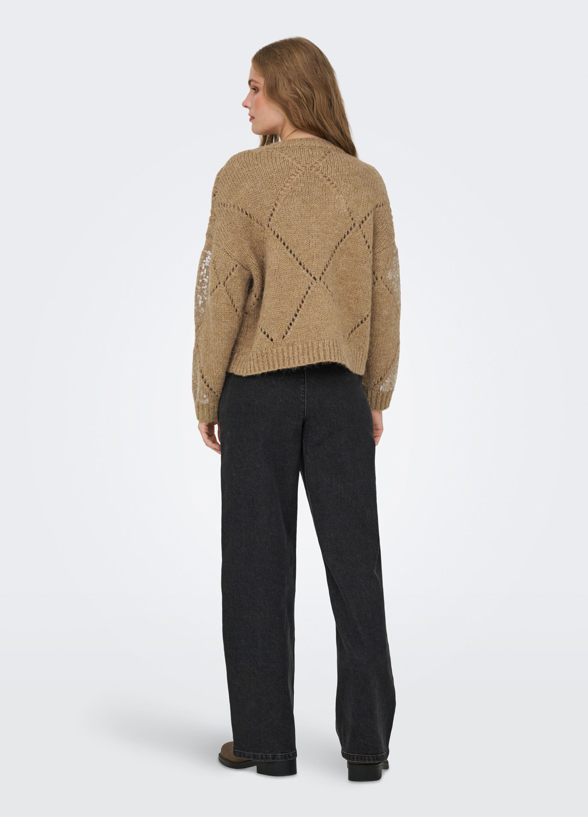 Tricot con paillettes donna_1