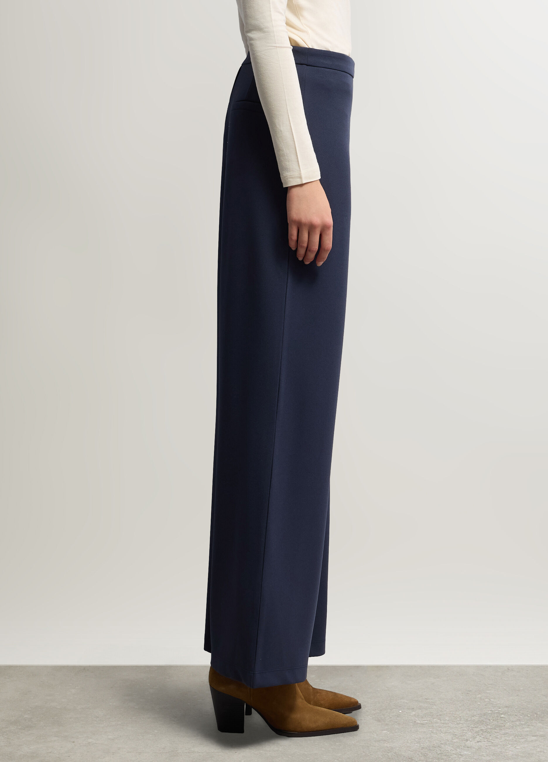 Pantaloni Wide Leg stretch donna_1