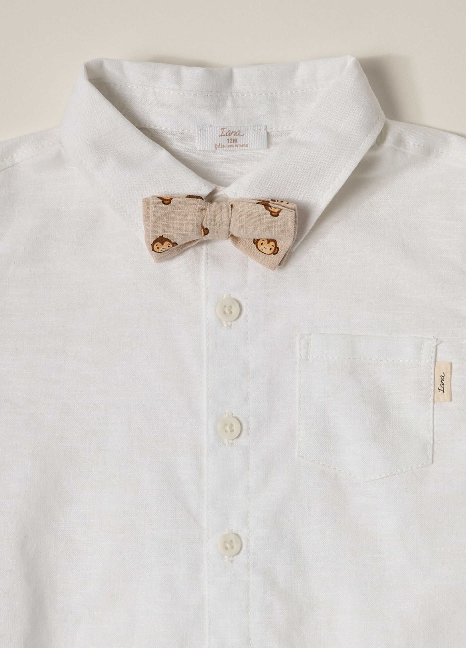 Camicia misto lino IANA neonato_1