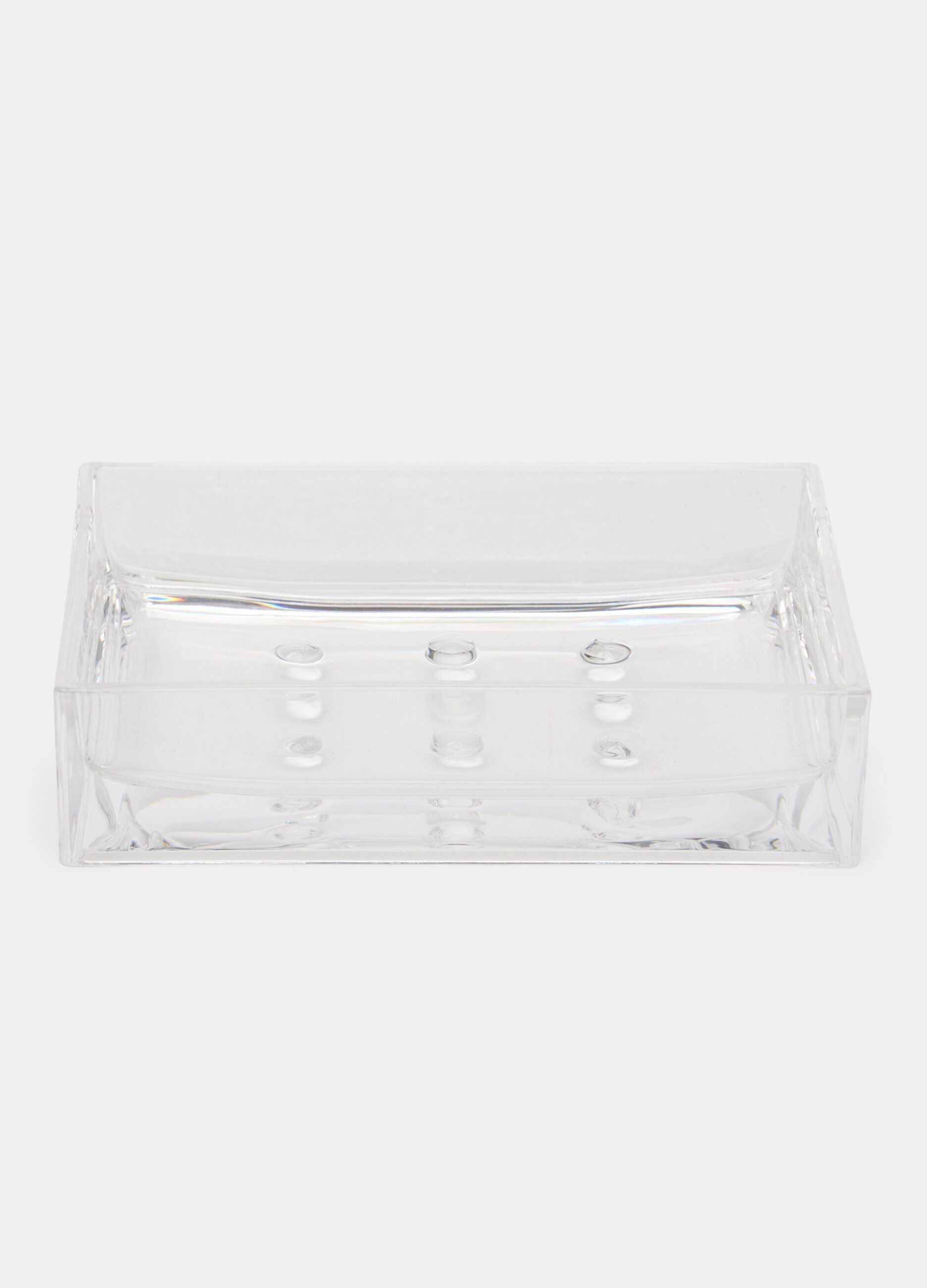 Porta sapone squadrato in plastica_0