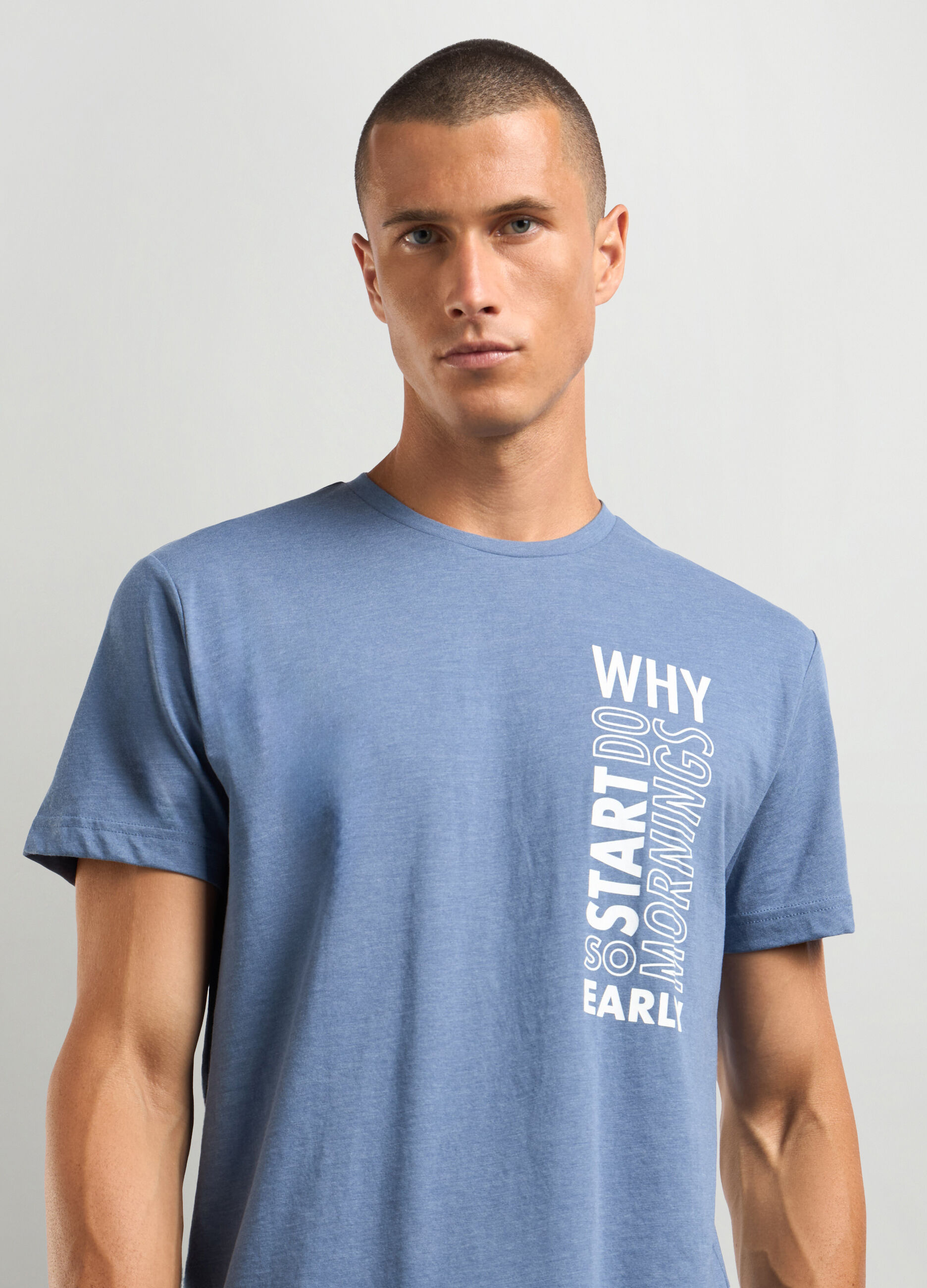 Set pigiama corto in misto cotone uomo_2