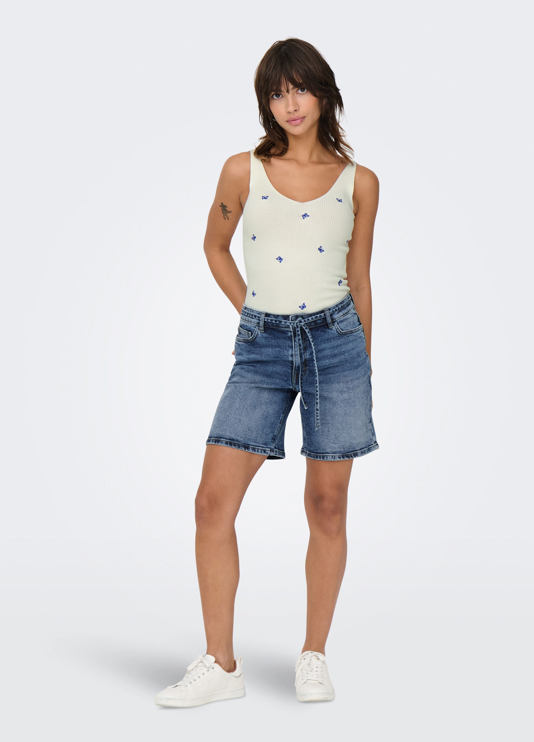 Shorts in denim donna