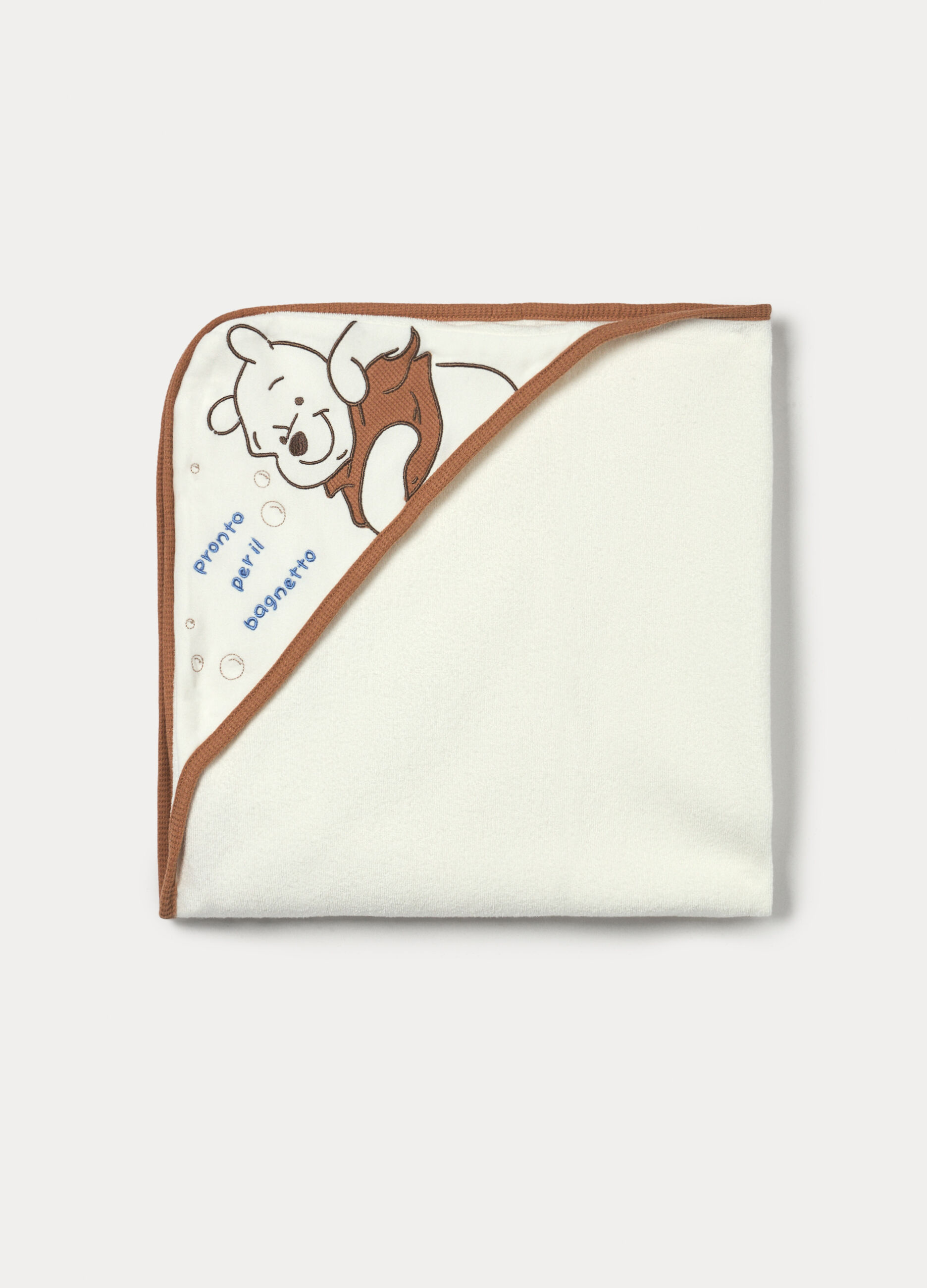 Asciugamano in spugna di puro cotone neonato_0