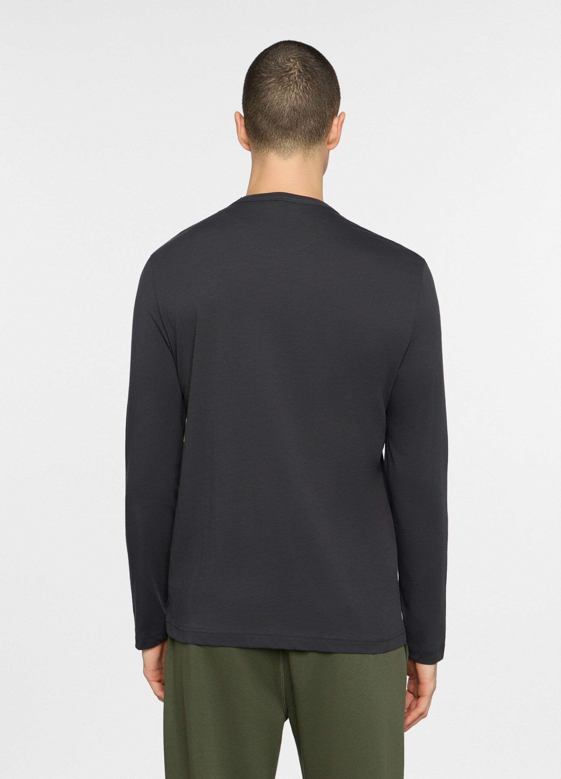 Maglietta a maniche lunghe in cotone uomo_1