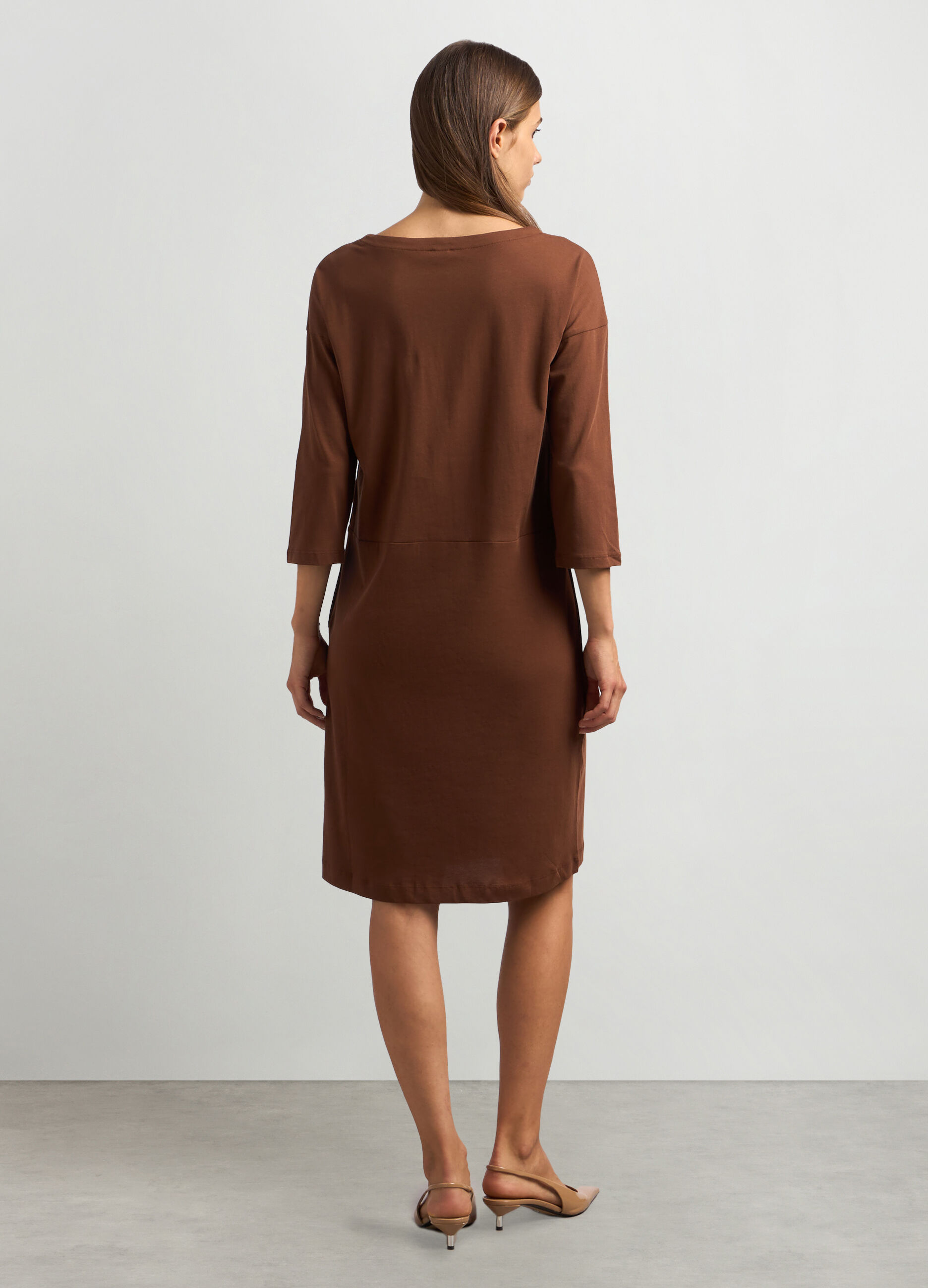 Abito corto in puro cotone donna_1