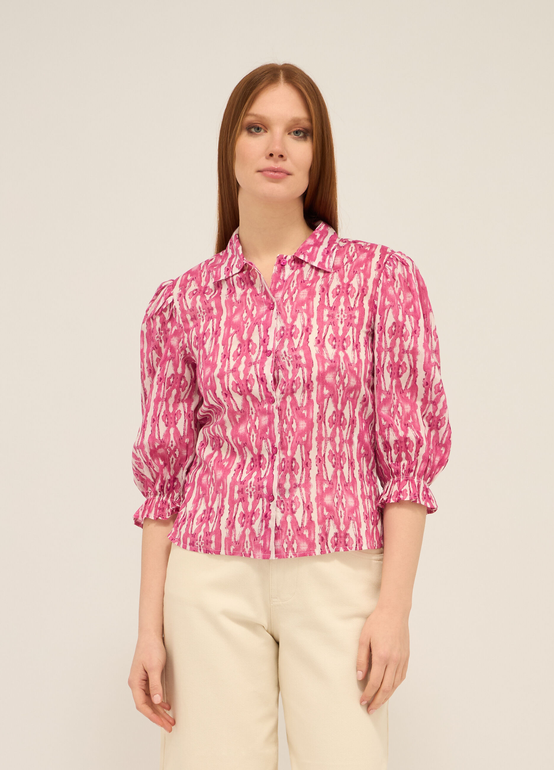 Camicia in puro cotone voile donna_0