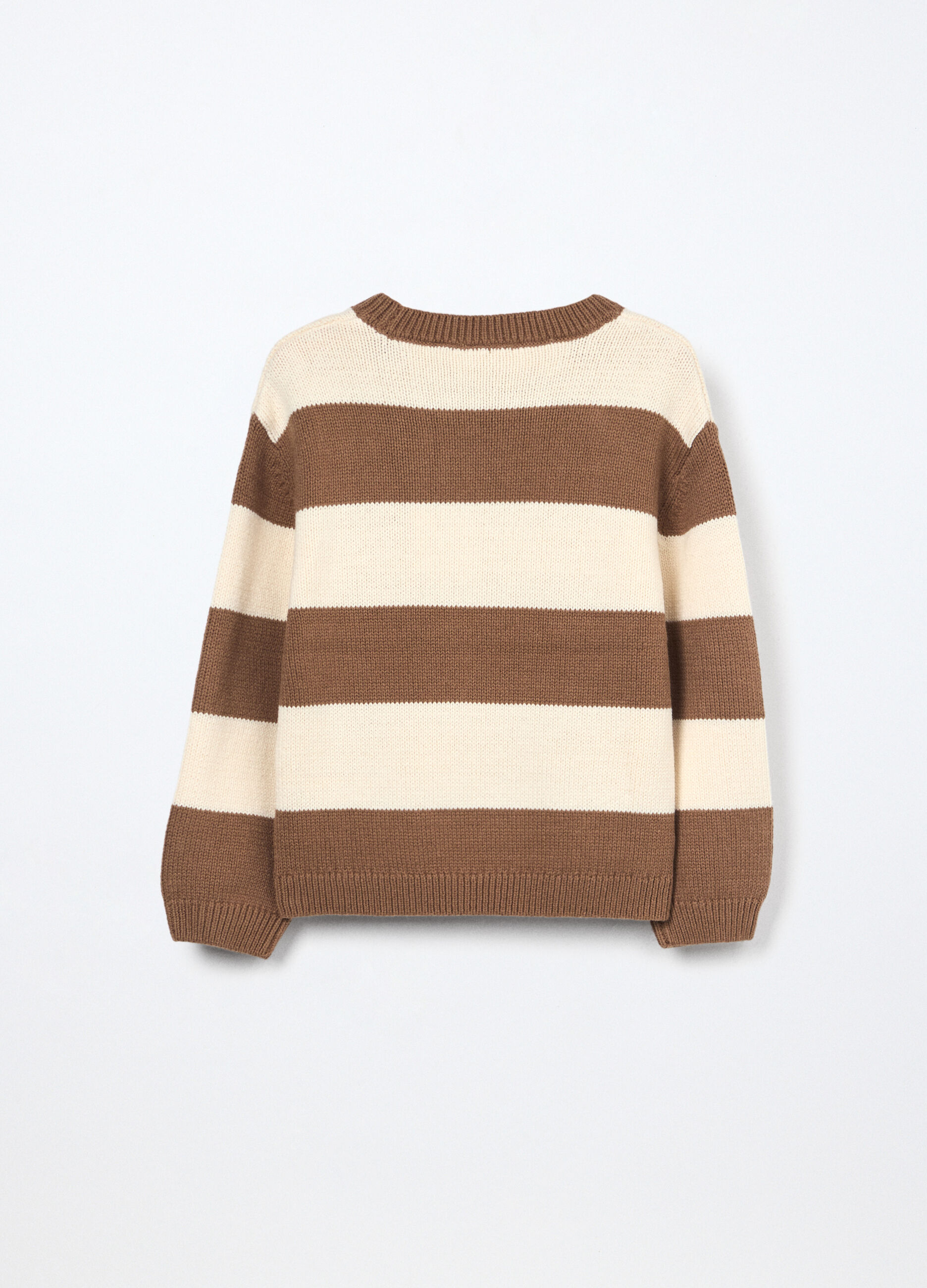 Tricot misto cotone a righe bambino_1