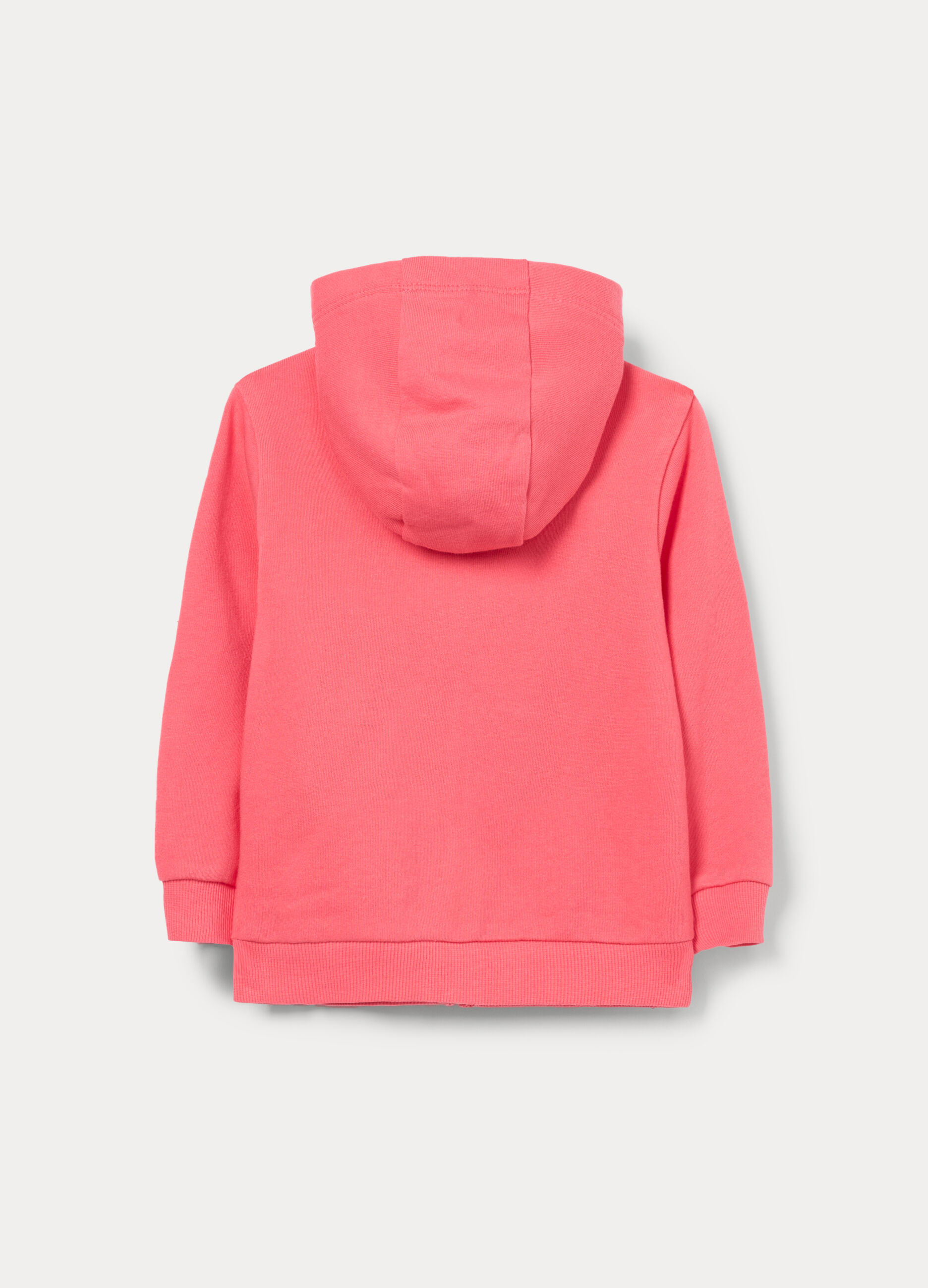 Felpa con cappuccio in french terry di puro cotone bimba_1