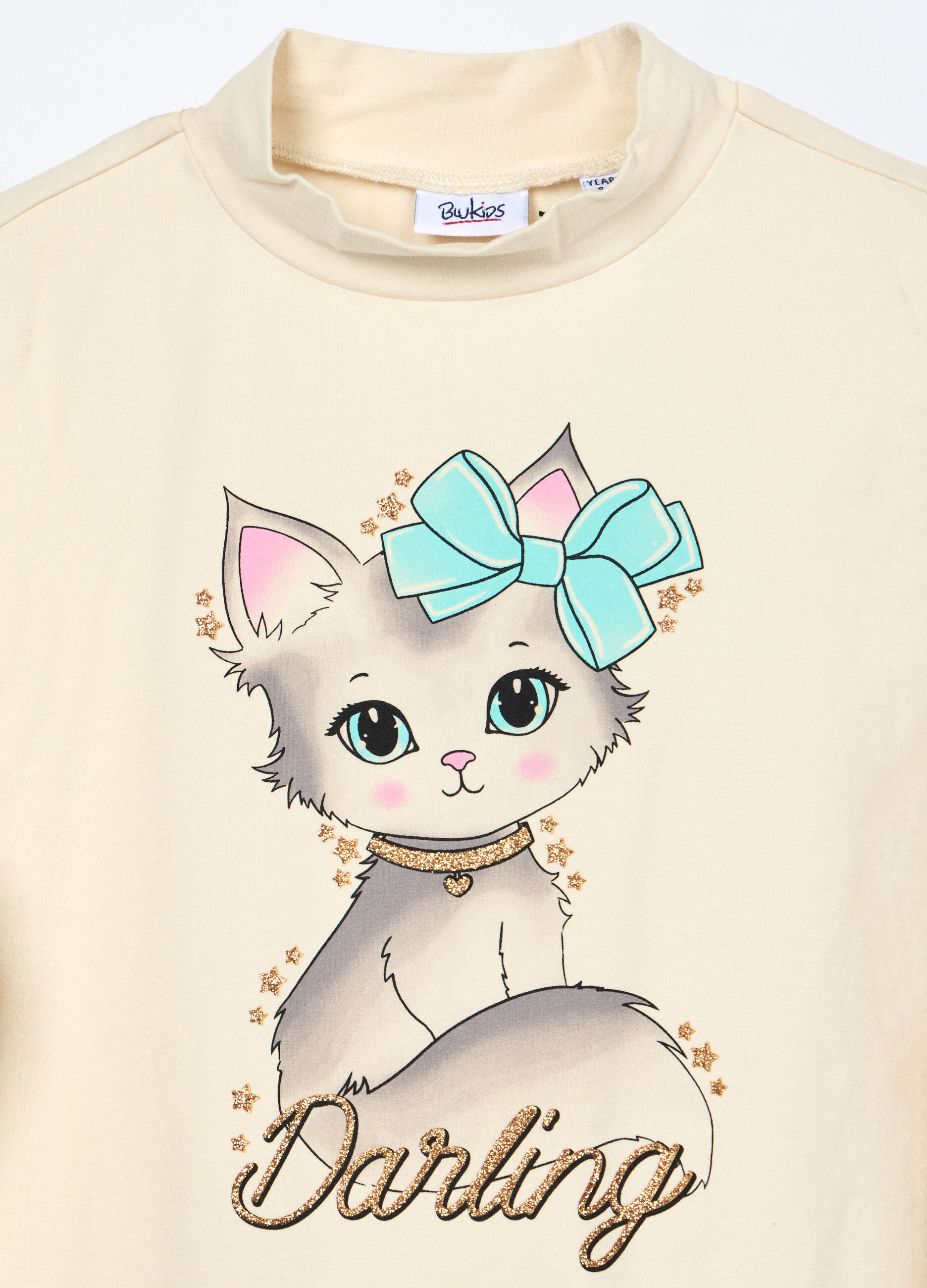 Lupetto in jersey di cotone stretch bambina_2