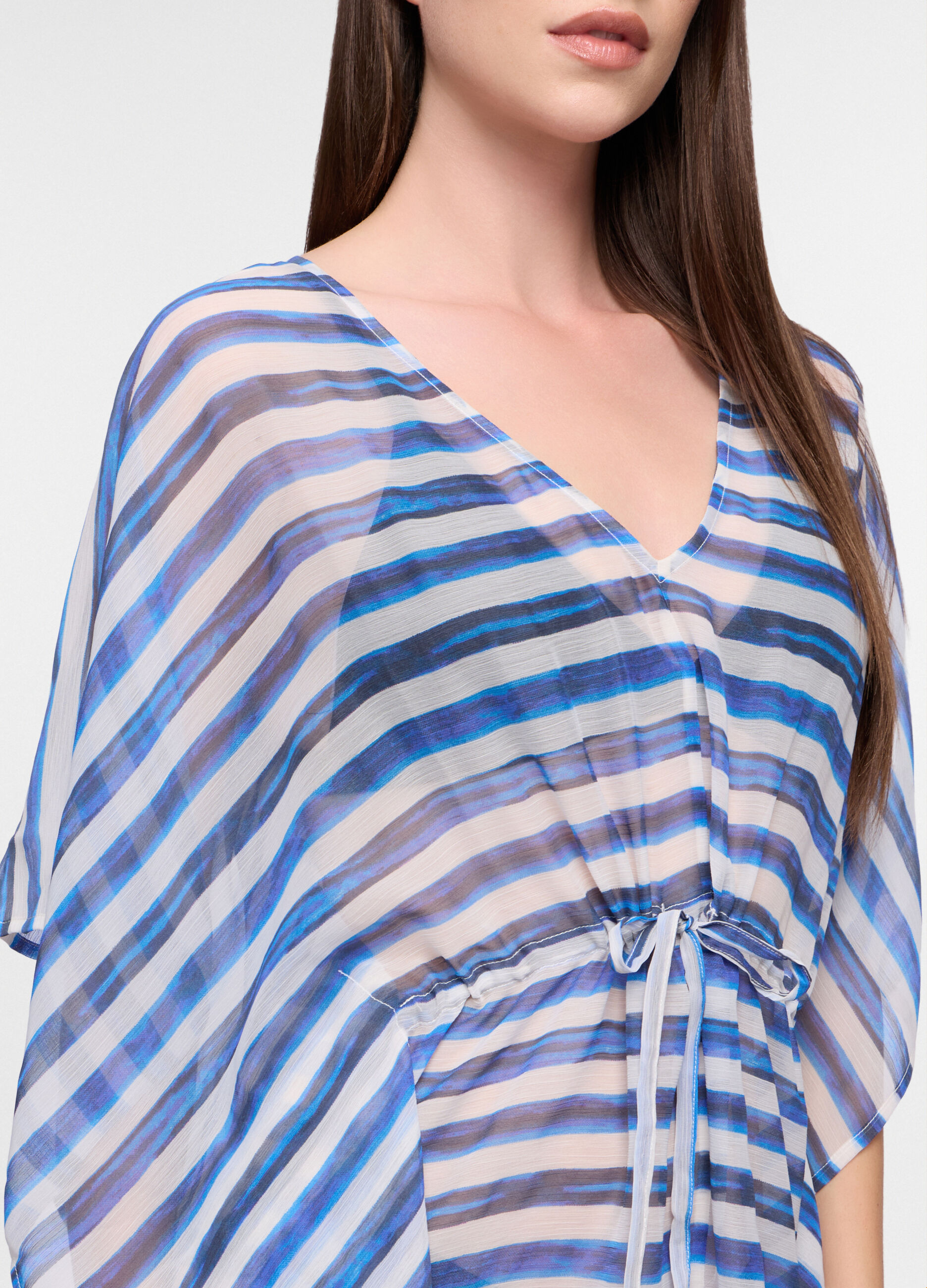 Caftano copricostume in chiffon donna_2