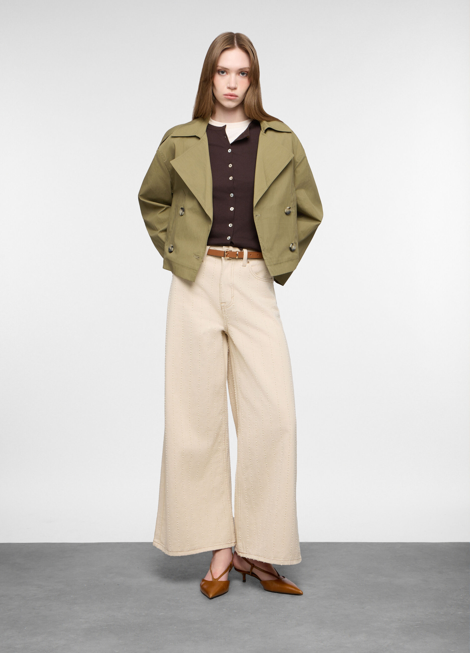 Trench corto doppiopetto donna_0