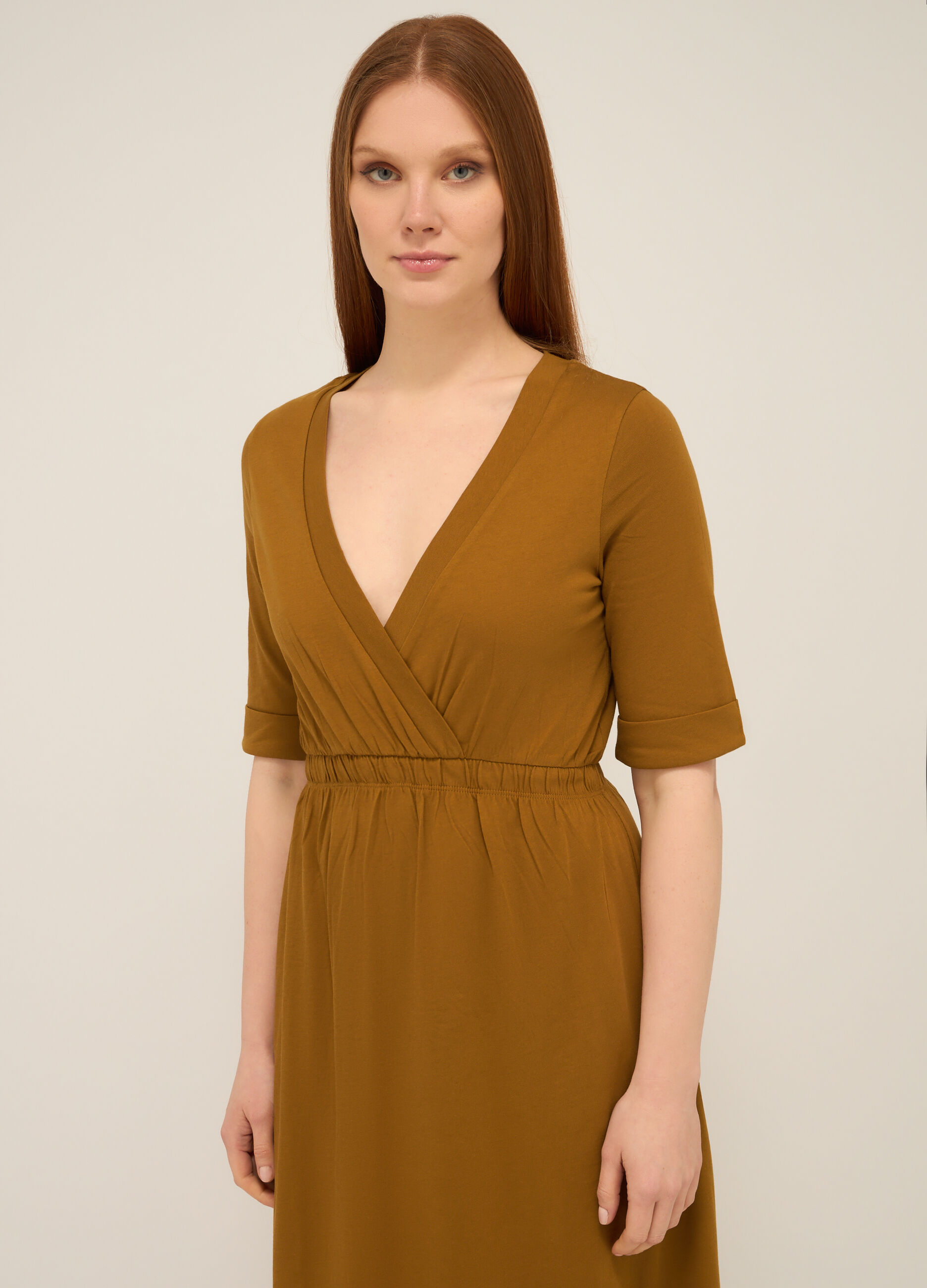 Abito lungo in puro cotone donna_2