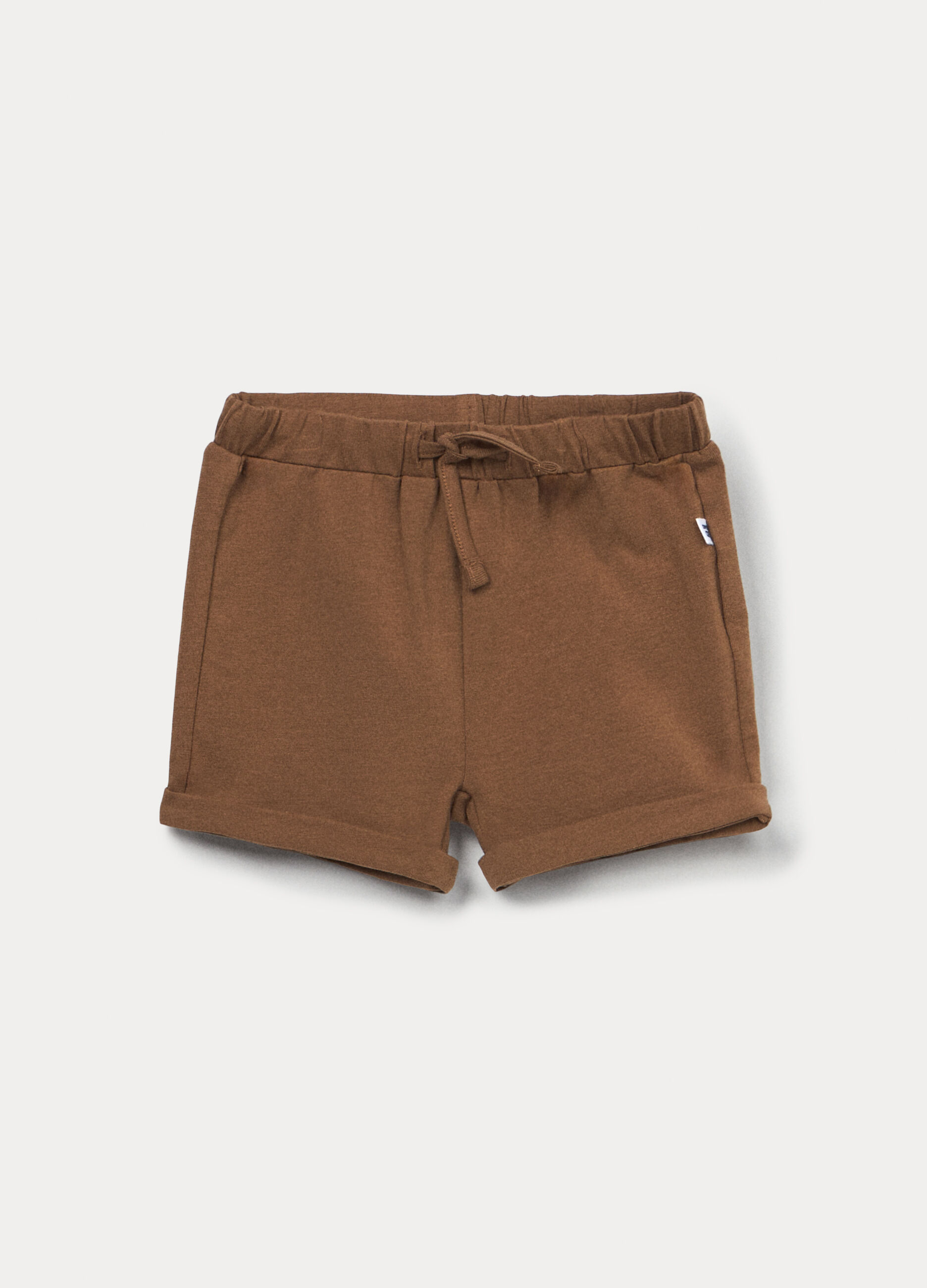 Shorts in jersey di cotone stretch neonato_0